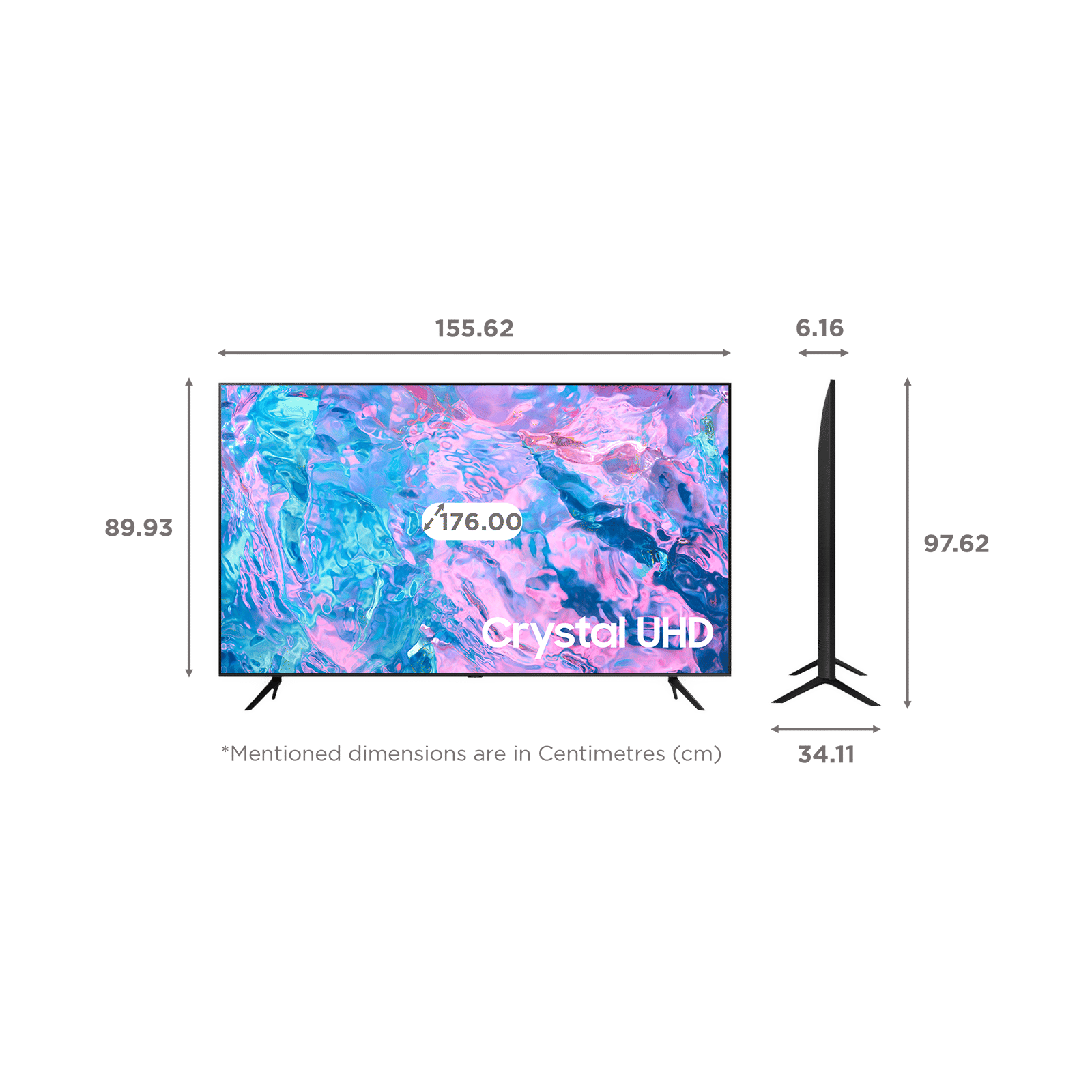 SAMSUNG Series 7 176 cm (70 inch) 4K Ultra HD Tizen TV with Adaptive Sound_2