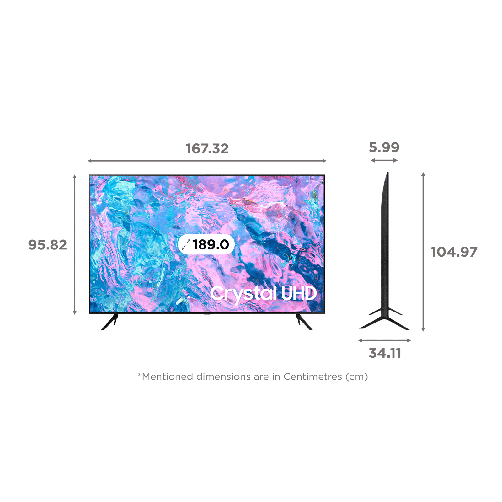 SAMSUNG Series 7 190 cm (75 inch) 4K Ultra HD LED Tizen TV with Crystal Processor (2023 model) SAMSUNG Series 7 190 cm (75 inch) 4K Ultra HD LED Tizen TV with Crystal Processor (2023 model)_2