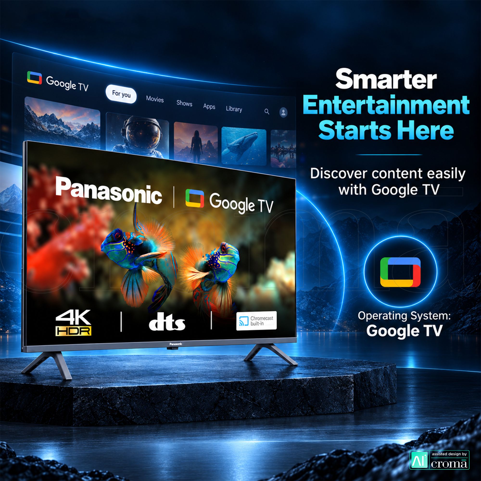 Panasonic MX Series 109 cm (43 inch) 4K Ultra HD LED Google TV with Audio Booster Plus Speaker Panasonic MX Series 109 cm (43 inch) 4K Ultra HD LED Google TV with Audio Booster Plus Speaker_5