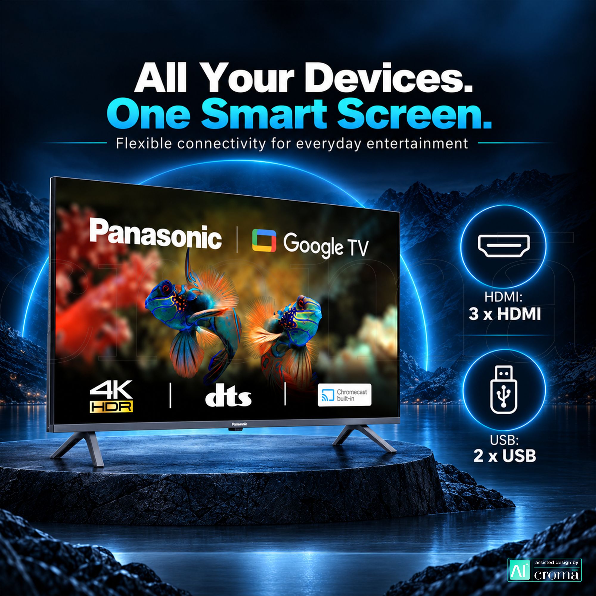 Panasonic MX Series 109 cm (43 inch) 4K Ultra HD LED Google TV with Audio Booster Plus Speaker Panasonic MX Series 109 cm (43 inch) 4K Ultra HD LED Google TV with Audio Booster Plus Speaker_7