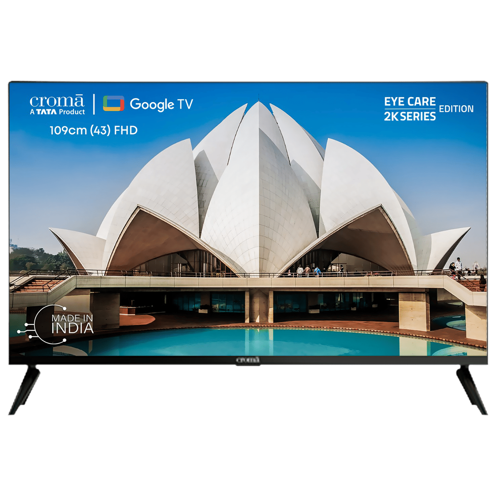 Croma 109 cm (43 inch) Full HD LED Smart Google TV with Bezel Less Display Croma 109 cm (43 inch) Full HD LED Smart Google TV with Bezel Less Display_1