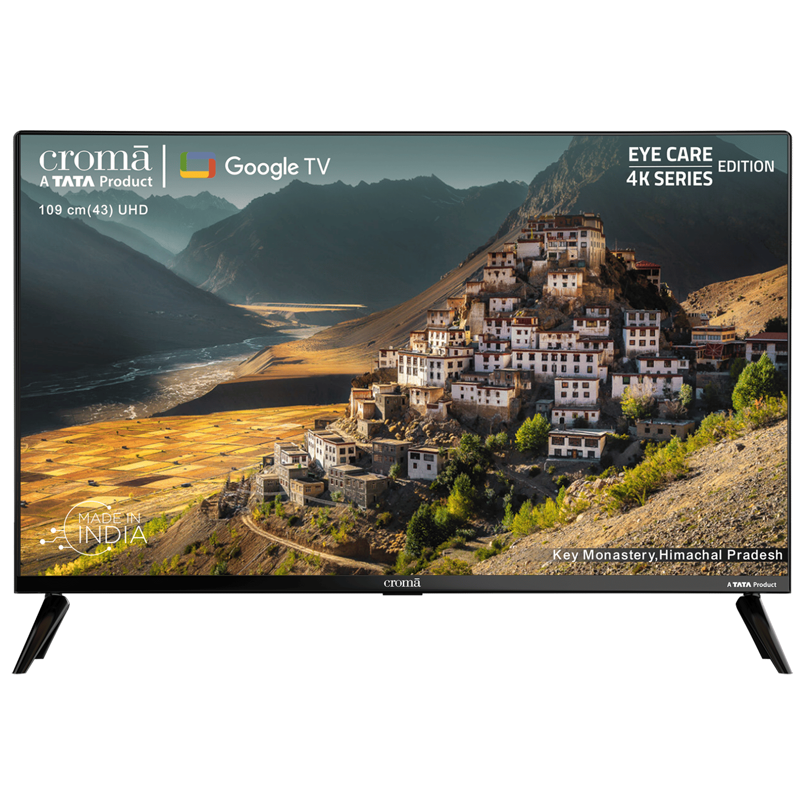 Croma 109 cm (43 inch) 4K Ultra HD LED Google TV with Google Voice Assistant Croma 109 cm (43 inch) 4K Ultra HD LED Google TV with Google Voice Assistant_1