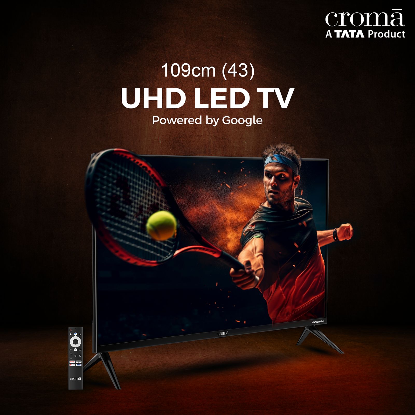 Croma 109 cm (43 inch) 4K Ultra HD LED Google TV with Google Voice Assistant Croma 109 cm (43 inch) 4K Ultra HD LED Google TV with Google Voice Assistant_9