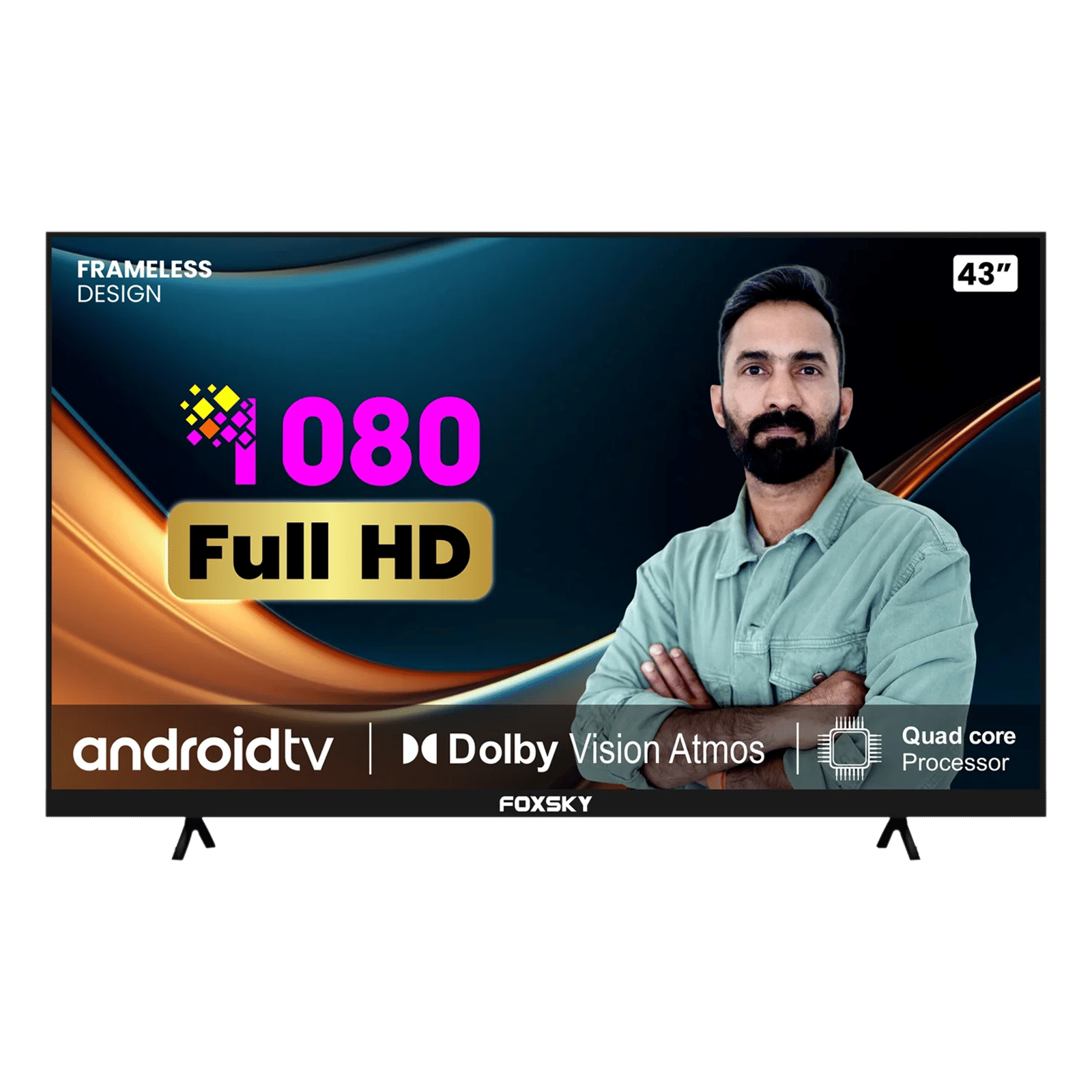 FOXSKY 109 cm (43 inch) Full HD LED Smart Android TV with Ultra Vivid High Contrast Panel FOXSKY 109 cm (43 inch) Full HD LED Smart Android TV with Ultra Vivid High Contrast Panel_1