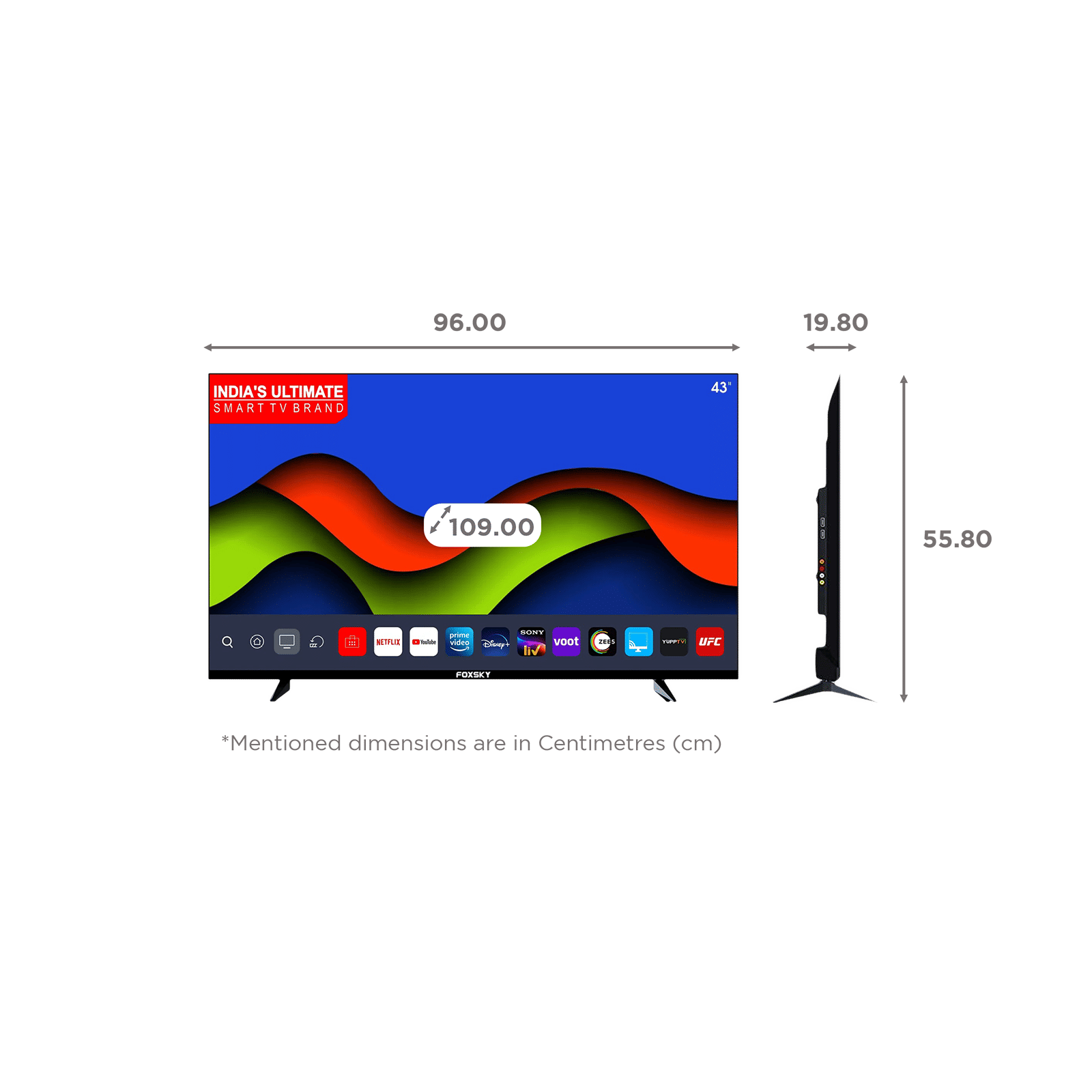 FOXSKY 109 cm (43 inch) Full HD LED Smart Android TV with Ultra Vivid High Contrast Panel FOXSKY 109 cm (43 inch) Full HD LED Smart Android TV with Ultra Vivid High Contrast Panel_2