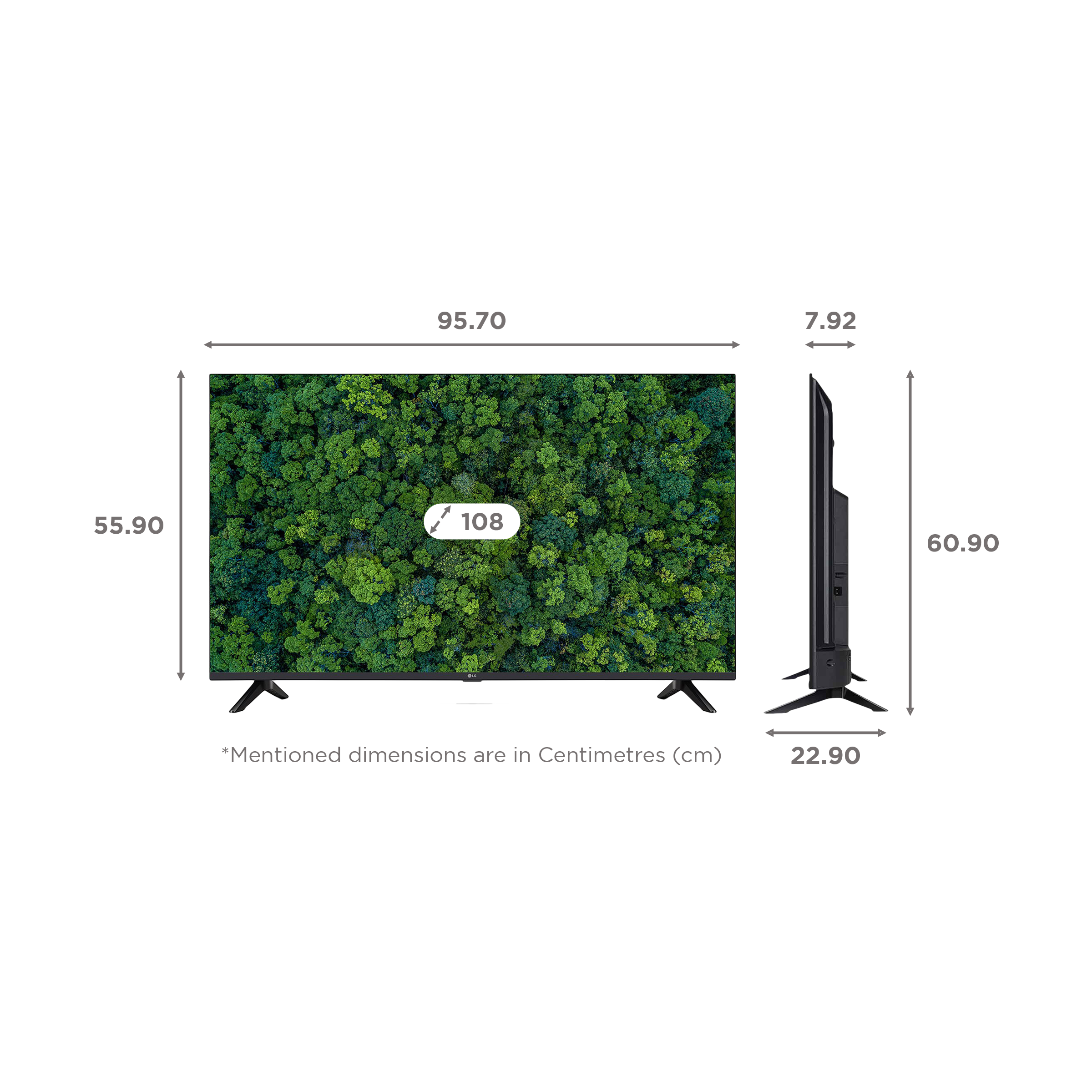 LG UQ73 109 cm (43 inch) 4K Ultra HD LED WebOS TV with Gen5 AI Processor_2