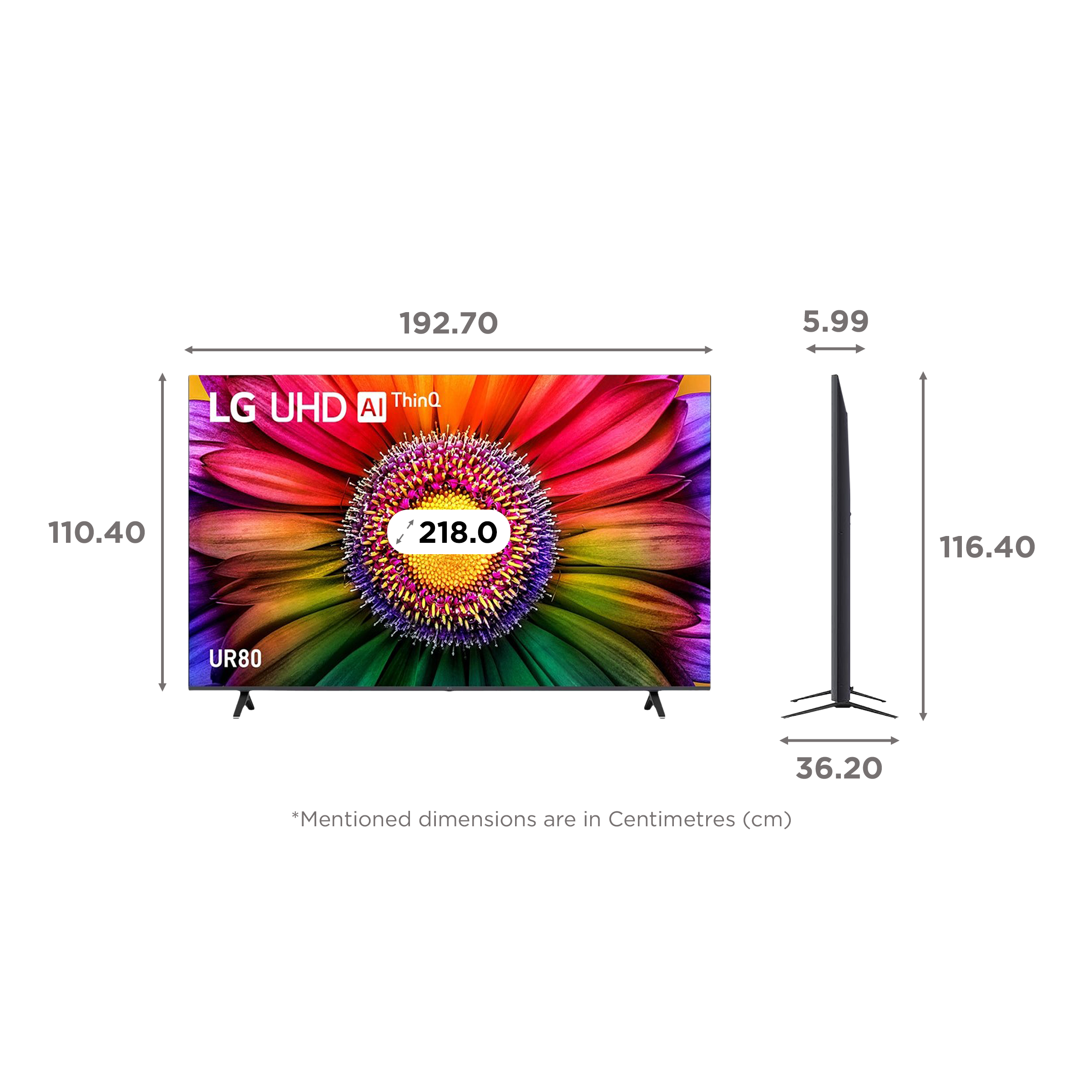 LG UR80 218 cm (86 inch) 4K Ultra HD LED WebOS TV with AI Processor 4K Gen6 (2023 model) LG UR80 218 cm (86 inch) 4K Ultra HD LED WebOS TV with AI Processor 4K Gen6 (2023 model)_2