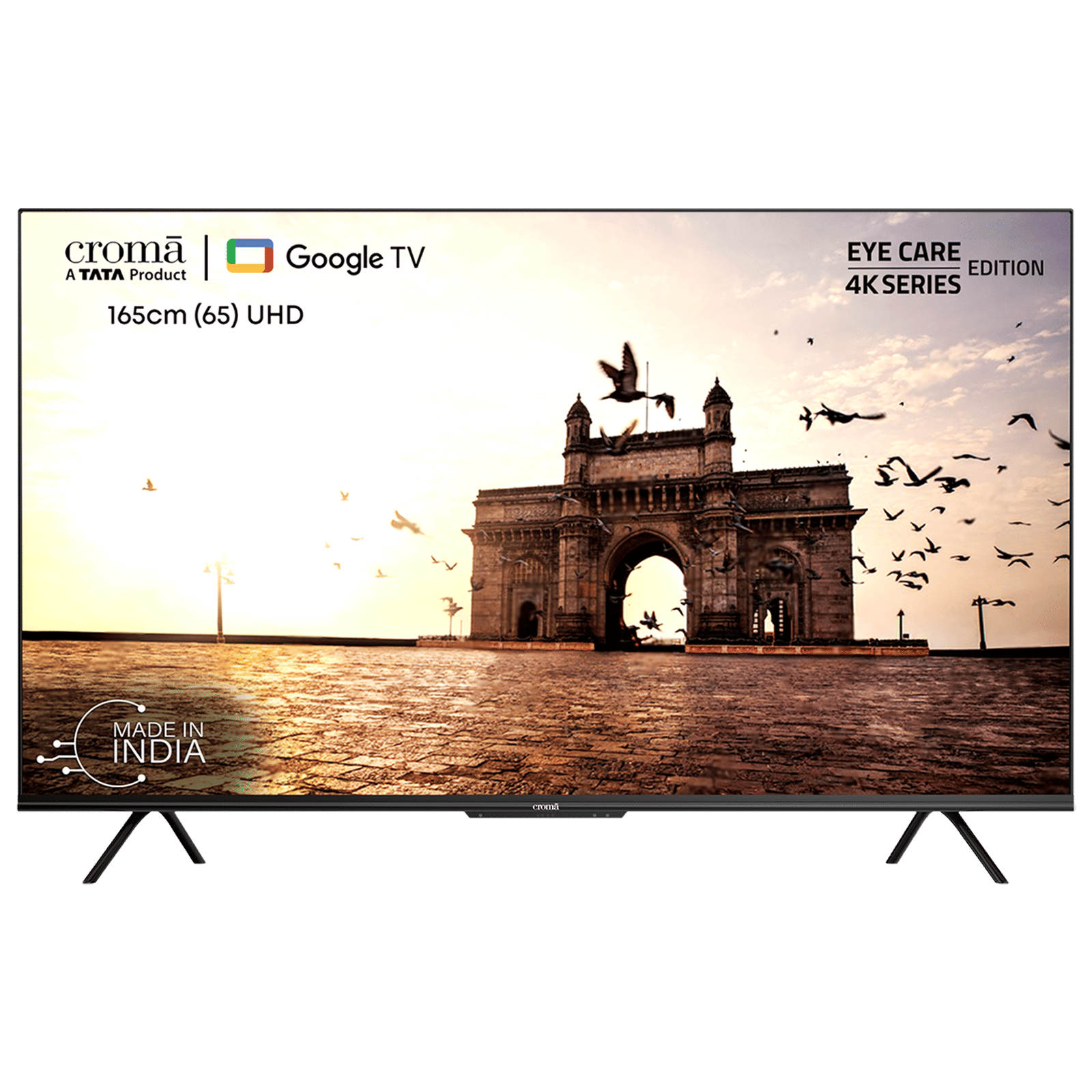 Croma 165 cm (65 inch) 4K Ultra HD LED Google TV with Bezel Less Display Croma 165 cm (65 inch) 4K Ultra HD LED Google TV with Bezel Less Display_1