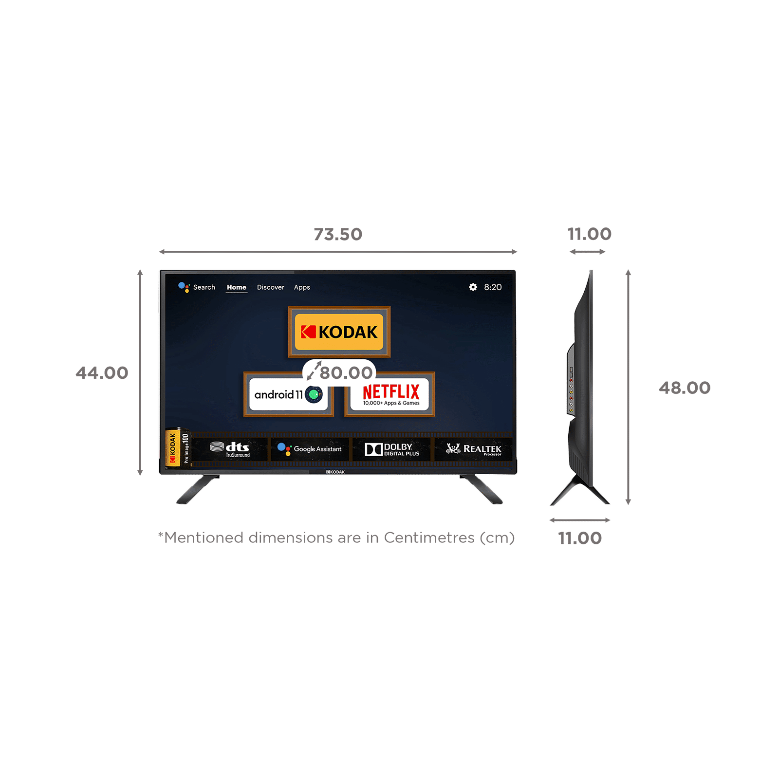 KODAK 9XPRO 80 cm (32 inch) HD Ready LED Smart Android TV with Dolby Audio (2023 model)_2