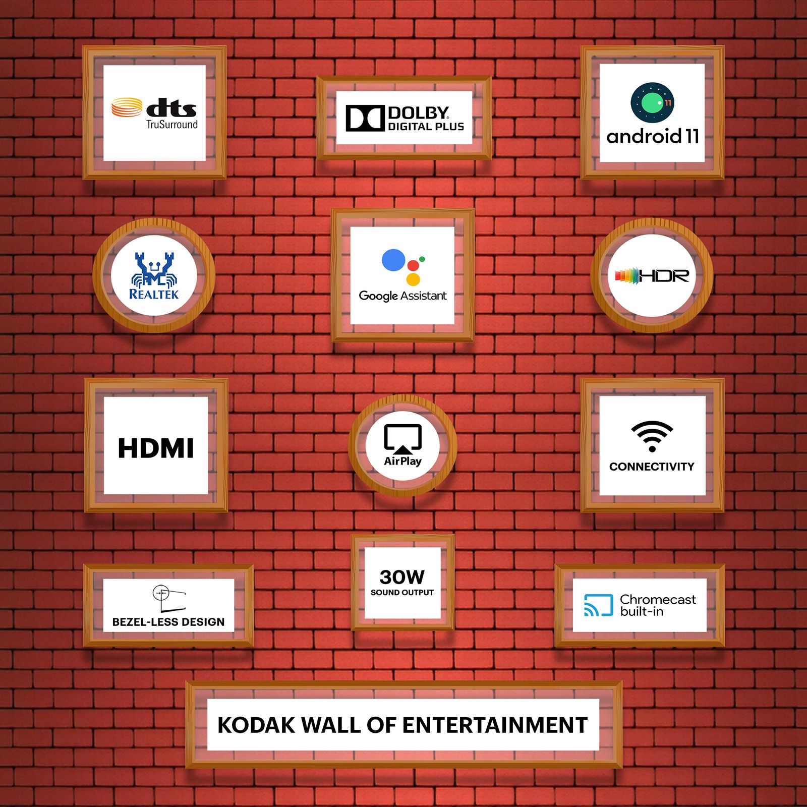 KODAK 9XPRO 106 cm (42 inch) Full HD LED Smart Android TV with Dolby Audio KODAK 9XPRO 106 cm (42 inch) Full HD LED Smart Android TV with Dolby Audio_12