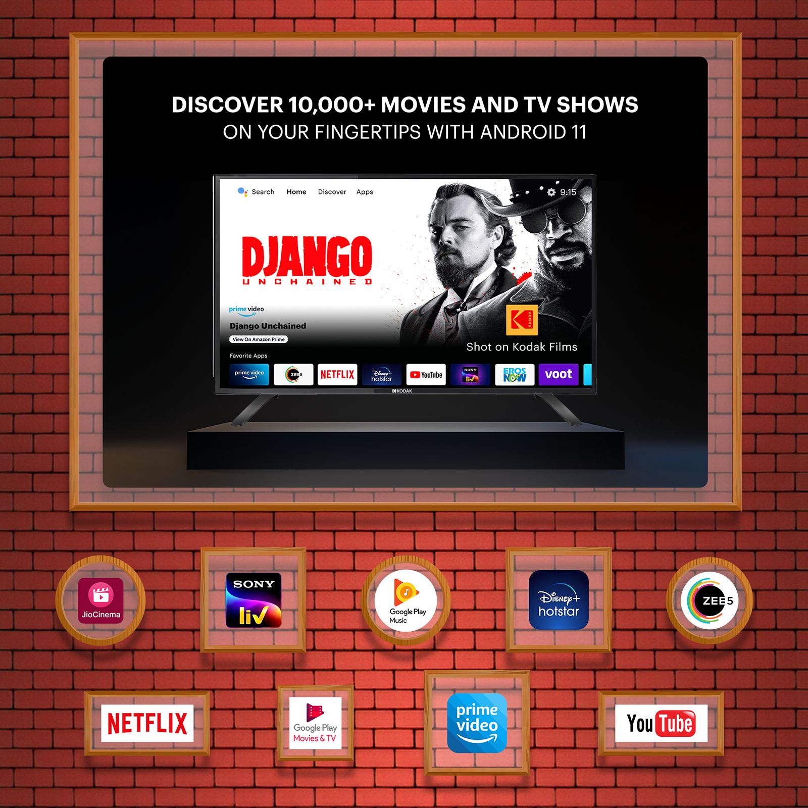 KODAK 9XPRO 106 cm (42 inch) Full HD LED Smart Android TV with Dolby Audio KODAK 9XPRO 106 cm (42 inch) Full HD LED Smart Android TV with Dolby Audio_13