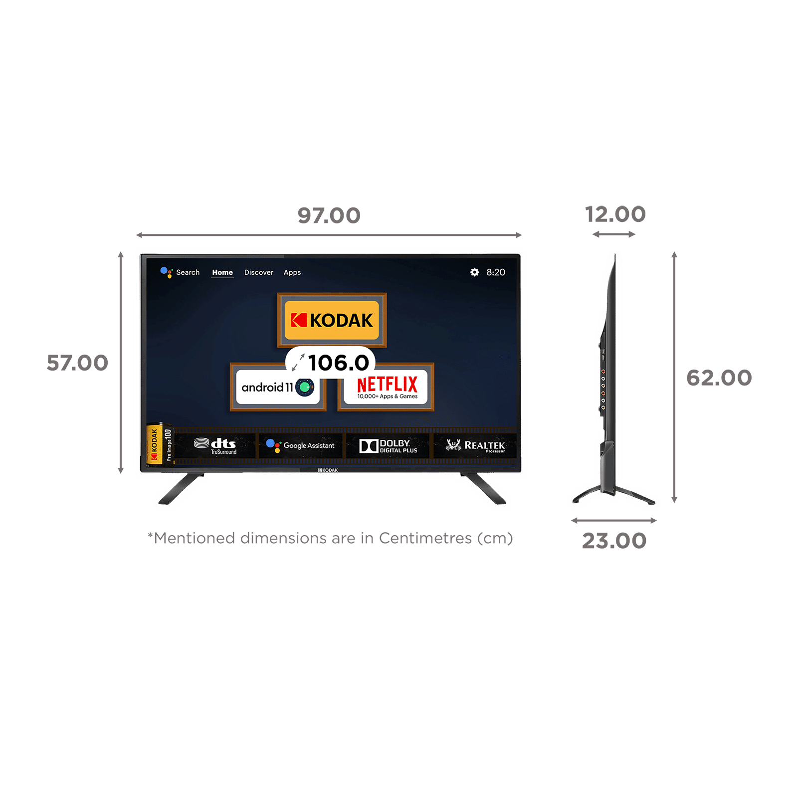 KODAK 9XPRO 106 cm (42 inch) Full HD LED Smart Android TV with Dolby Audio KODAK 9XPRO 106 cm (42 inch) Full HD LED Smart Android TV with Dolby Audio_2