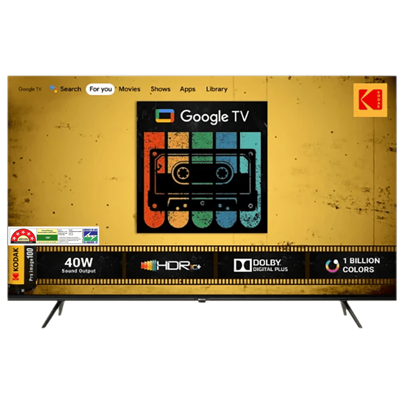 KODAK CA-Pro 127 cm (50 inch) 4K Ultra HD LED Google TV with Google Assistant (2023 Model) KODAK CA-Pro 127 cm (50 inch) 4K Ultra HD LED Google TV with Google Assistant (2023 Model)_1