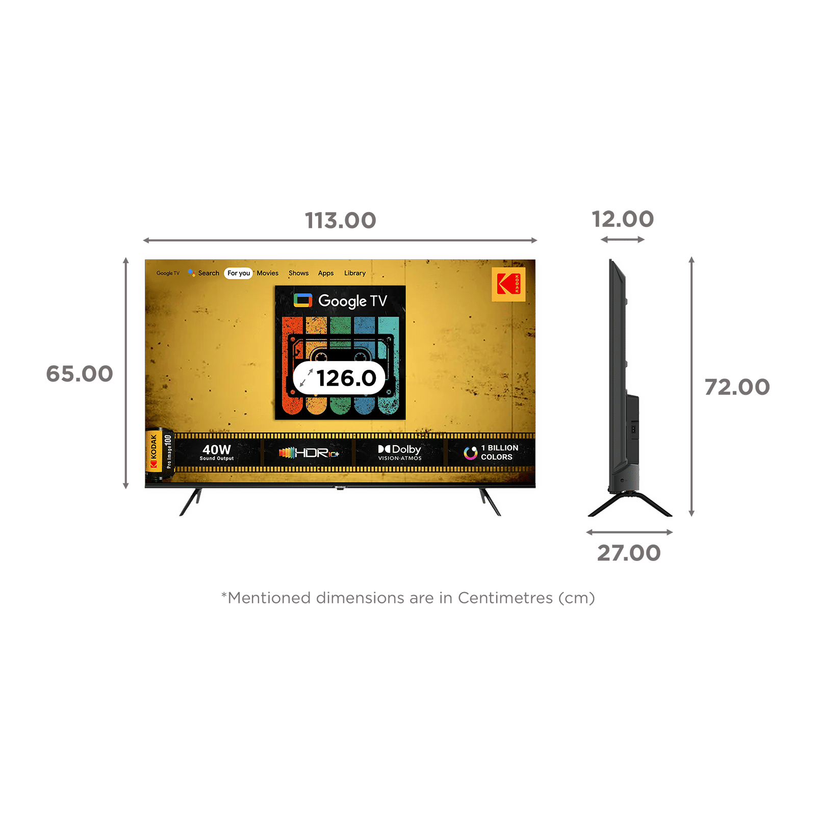 KODAK CA-Pro 127 cm (50 inch) 4K Ultra HD LED Google TV with Google Assistant (2023 Model) KODAK CA-Pro 127 cm (50 inch) 4K Ultra HD LED Google TV with Google Assistant (2023 Model)_2