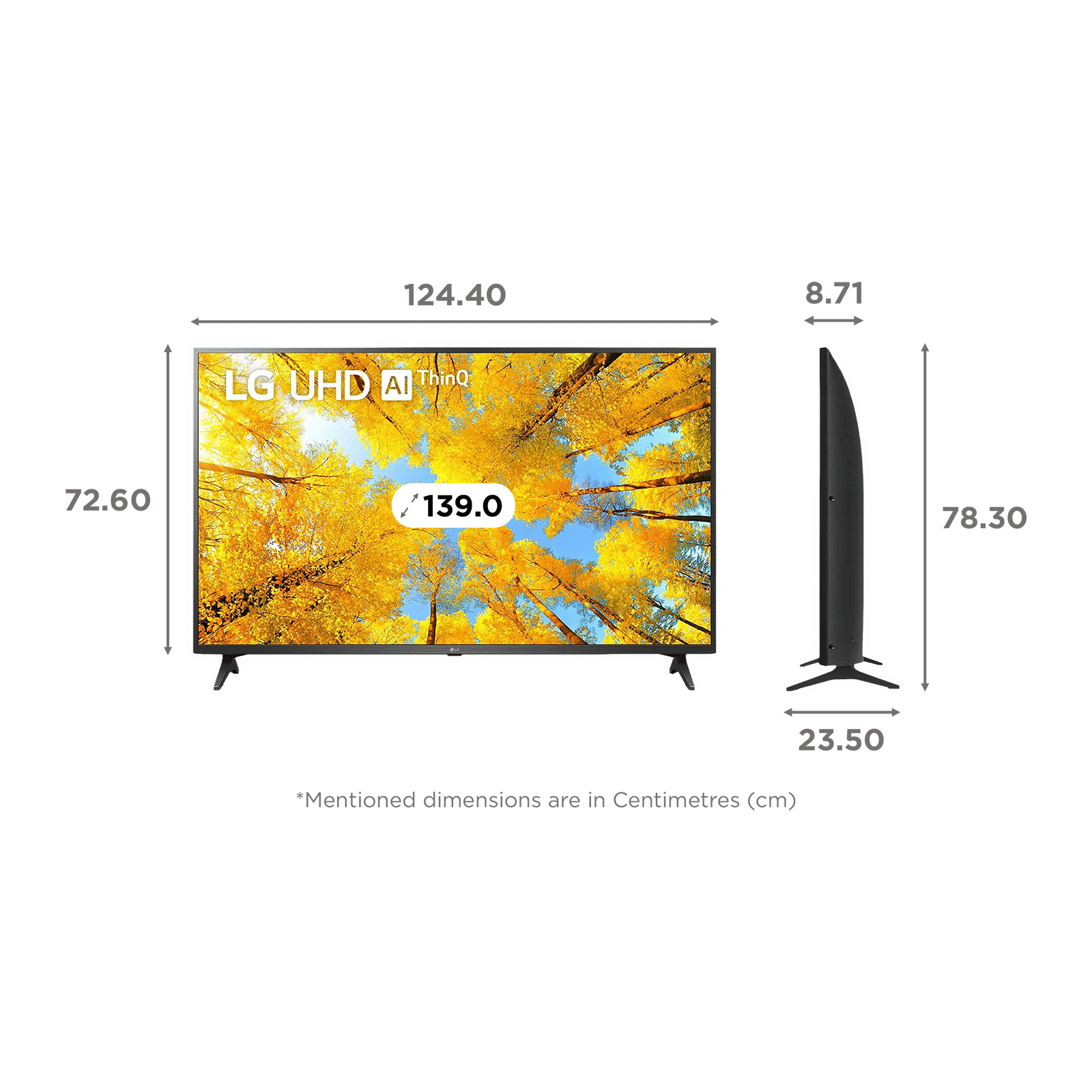 LG UQ7500 140 cm (55 inch) 4K Ultra HD LED WebOS TV with ?5 Gen5 AI Processor (2022 model) LG UQ7500 140 cm (55 inch) 4K Ultra HD LED WebOS TV with ?5 Gen5 AI Processor (2022 model)_2