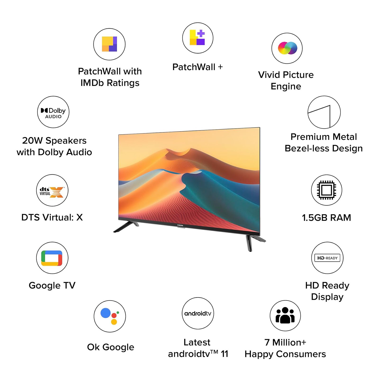 Xiaomi A Series 109 cm (43 inch) Full HD LED Smart Google TV with Dolby Audio (2023 model) Xiaomi A Series 109 cm (43 inch) Full HD LED Smart Google TV with Dolby Audio (2023 model)_12