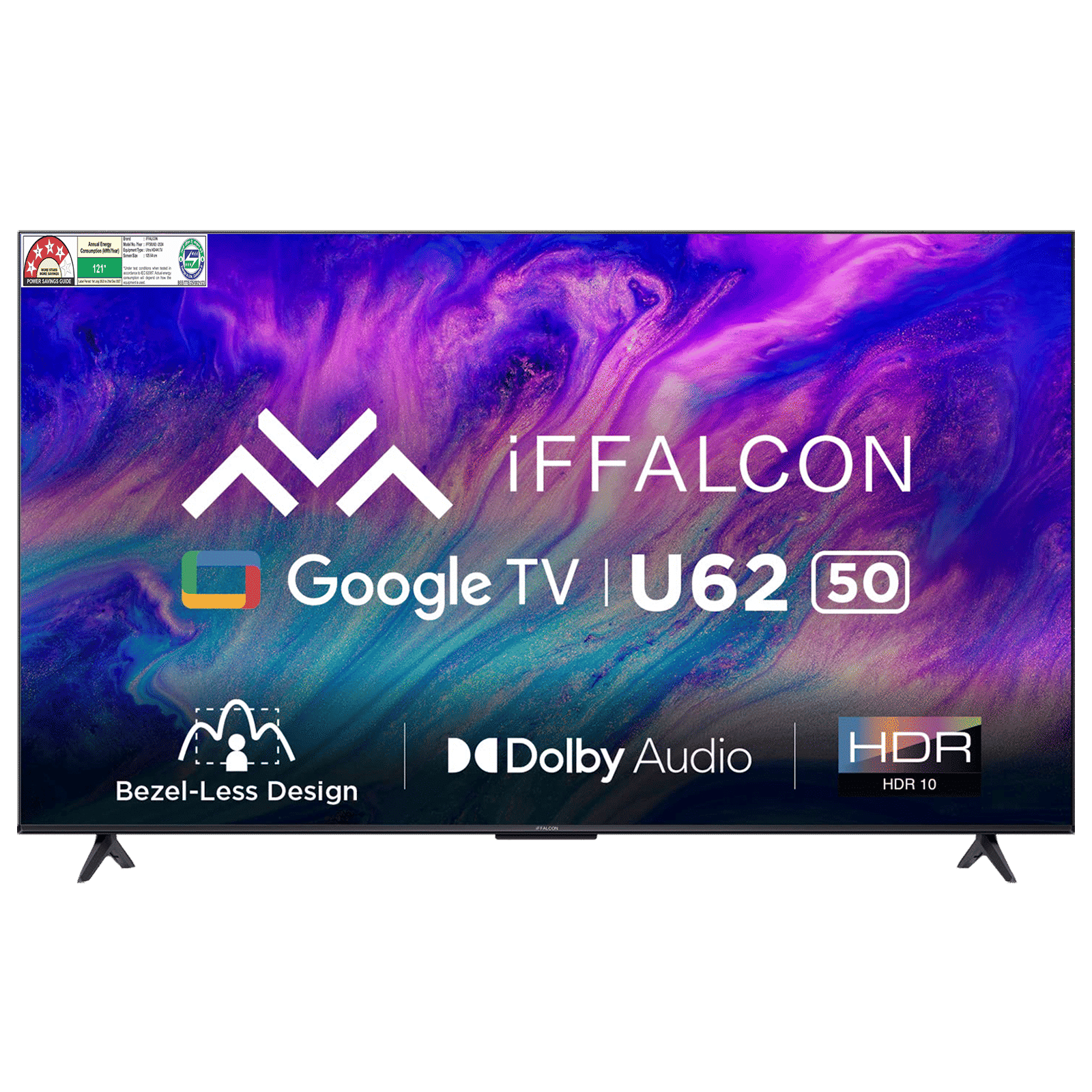 iFFALCON U62 127 cm (50 inch) 4K Ultra HD LED Google TV with Dolby Audio (2022 model) iFFALCON U62 127 cm (50 inch) 4K Ultra HD LED Google TV with Dolby Audio (2022 model)_1