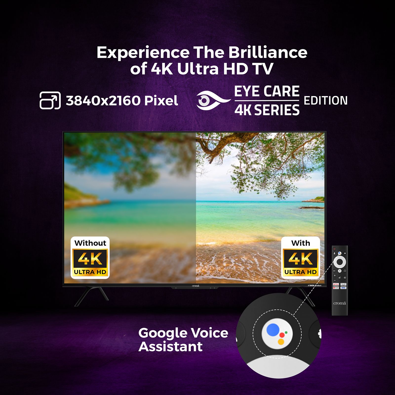 Croma 127 cm (50 inch) 4K Ultra HD LED Google TV with Dolby Audio Croma 127 cm (50 inch) 4K Ultra HD LED Google TV with Dolby Audio_11