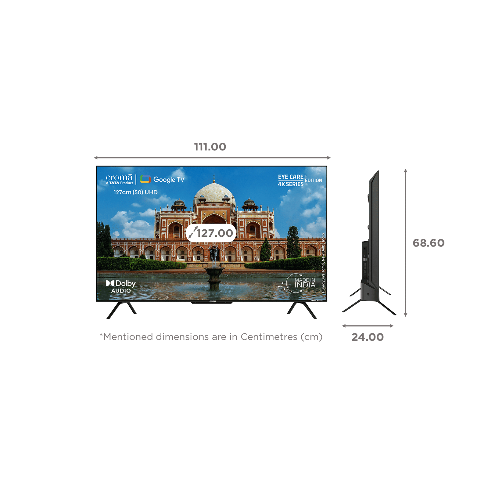 Croma 127 cm (50 inch) 4K Ultra HD LED Google TV with Dolby Audio Croma 127 cm (50 inch) 4K Ultra HD LED Google TV with Dolby Audio_2