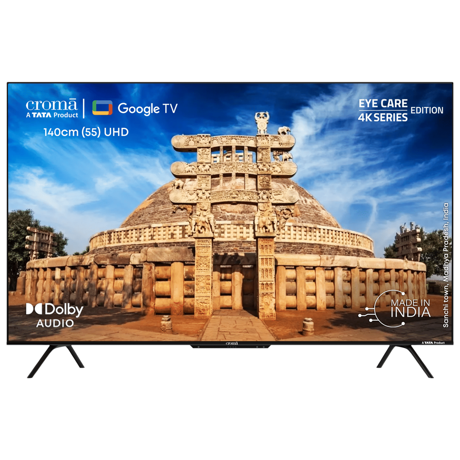 Croma 140 cm (55 inch) 4K Ultra HD LED Google TV with Dolby Audio Croma 140 cm (55 inch) 4K Ultra HD LED Google TV with Dolby Audio_1
