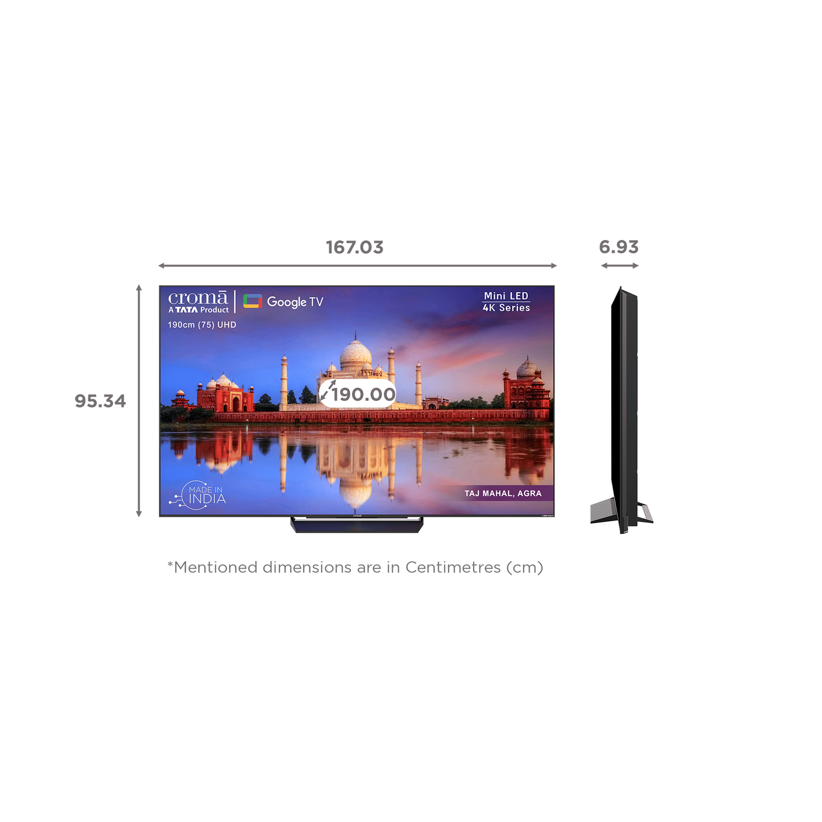 Croma 190 cm (75 inch) 4K Ultra HD Mini LED Google TV with Dolby Vision IQ and Dolby Atmos_2
