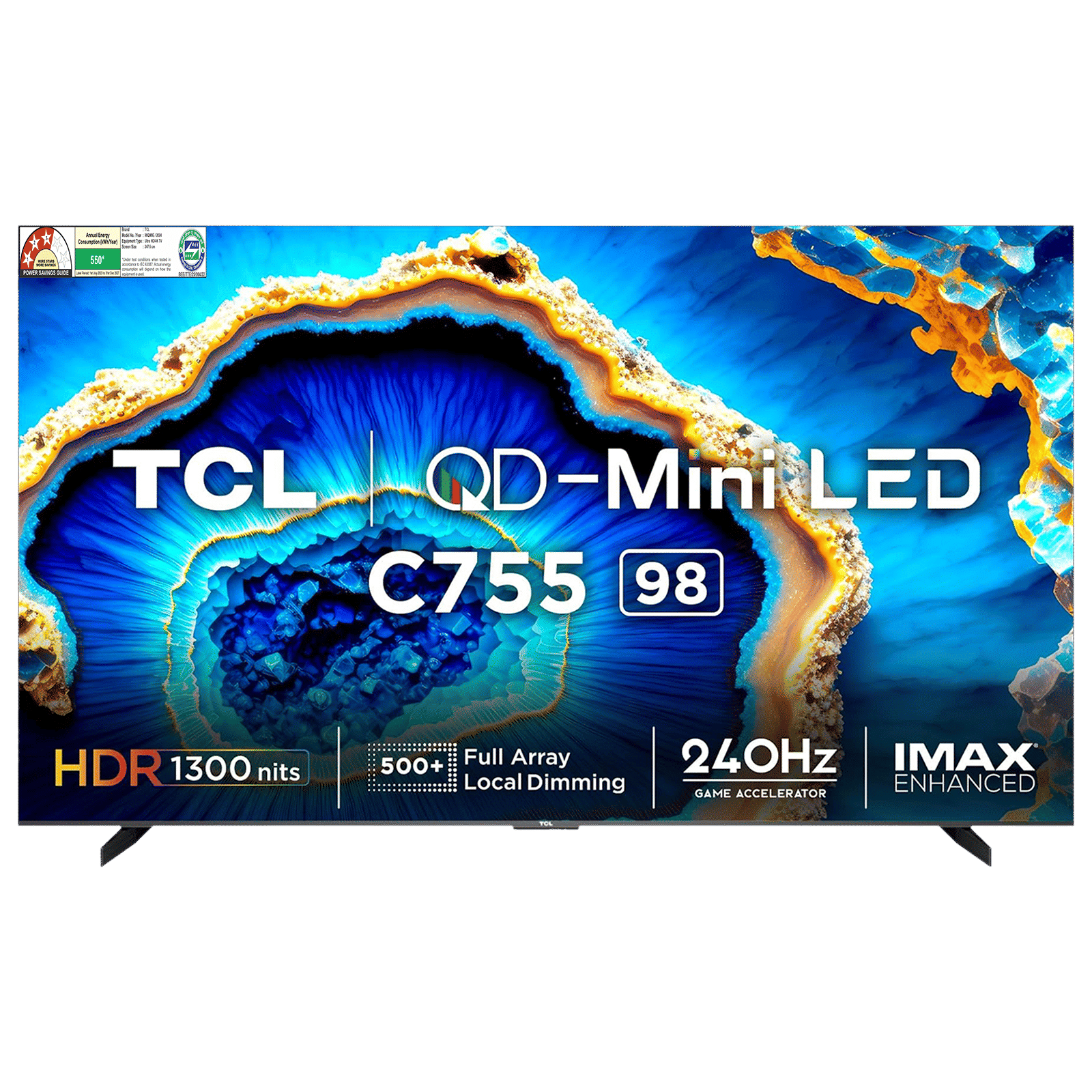 TCL C755 247 cm (98 inch) QD Mini LED 4K Ultra HD Smart Google TV with Dolby Vision and Dolby Atmos (2023 model) TCL C755 247 cm (98 inch) QD Mini LED 4K Ultra HD Smart Google TV with Dolby Vision and Dolby Atmos (2023 model)_1
