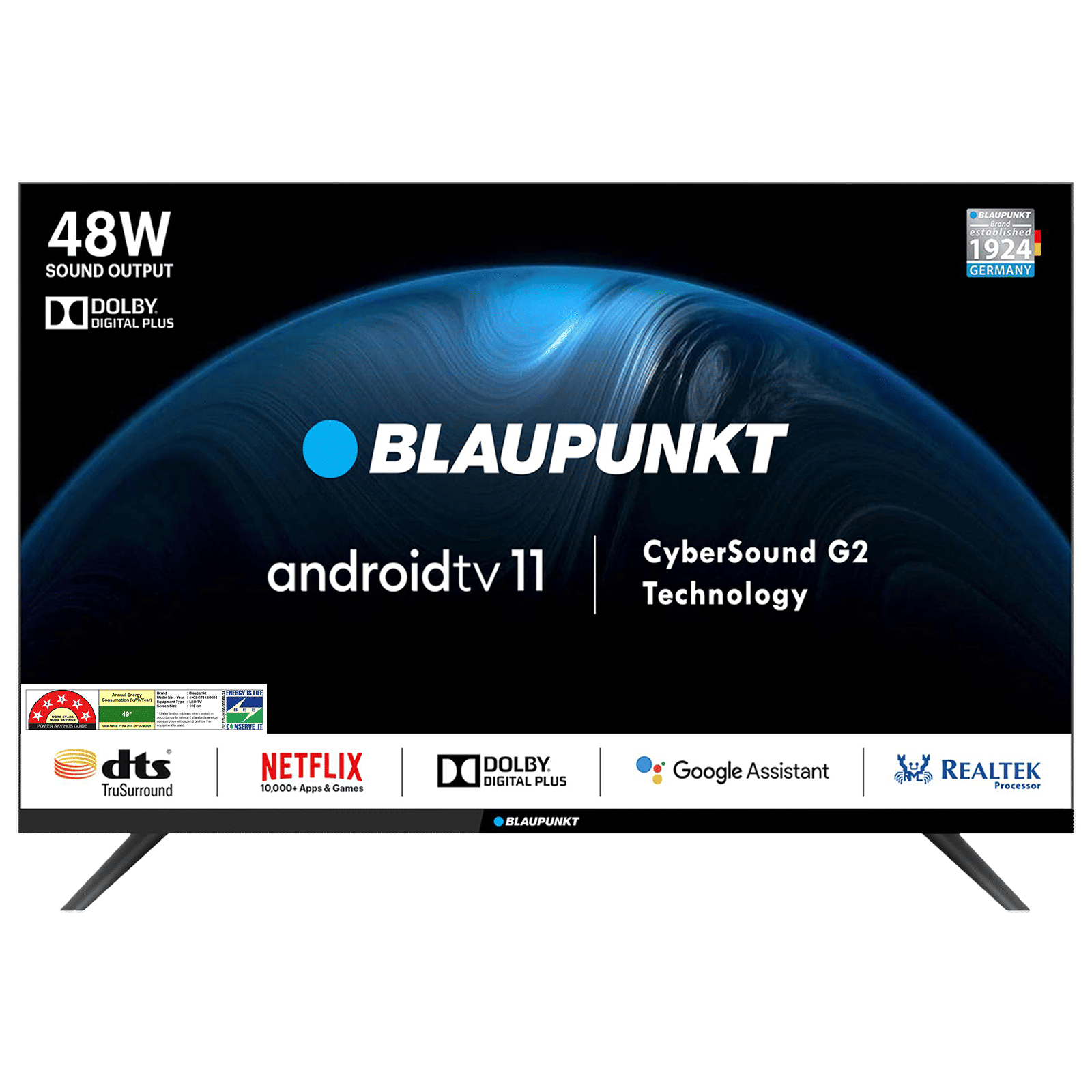 BLAUPUNKT CyberSound G2 Series 100 cm (40 inch) 3 Star Full HD LED Smart Android TV with Dolby Digital Plus (2023 model) BLAUPUNKT CyberSound G2 Series 100 cm (40 inch) 3 Star Full HD LED Smart Android TV with Dolby Digital Plus (2023 model)_1