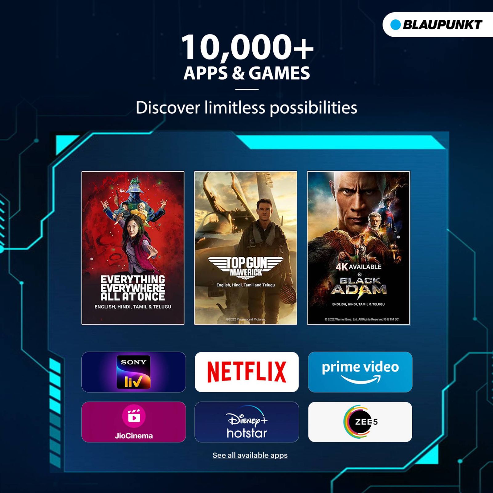 BLAUPUNKT CyberSound G2 Series 100 cm (40 inch) 3 Star Full HD LED Smart Android TV with Dolby Digital Plus (2023 model) BLAUPUNKT CyberSound G2 Series 100 cm (40 inch) 3 Star Full HD LED Smart Android TV with Dolby Digital Plus (2023 model)_16