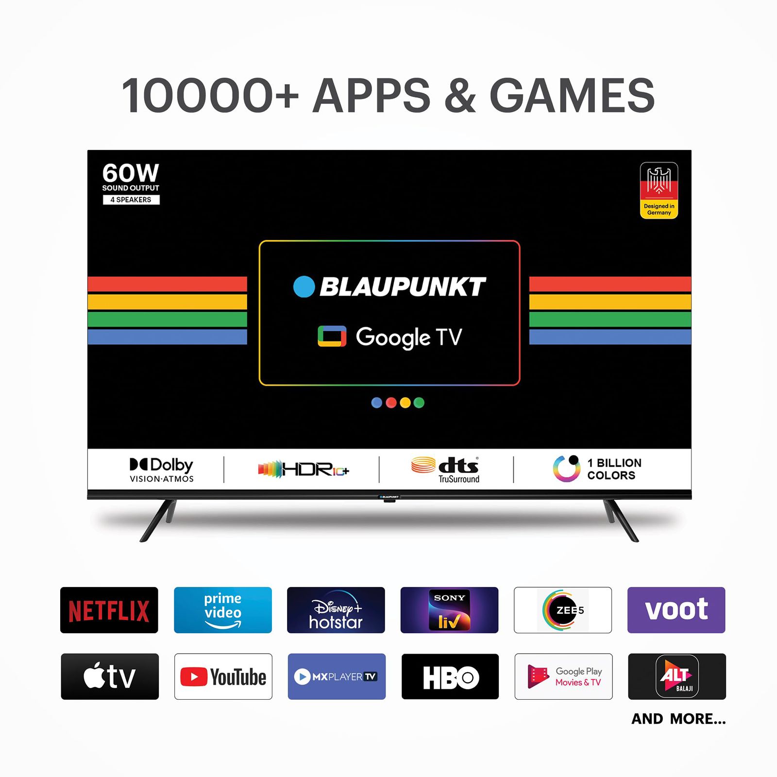 BLAUPUNKT CyberSound G2 127 cm (50 inch) LED 4K Ultra HD Google TV with Dolby Atmos (2023 model)_12