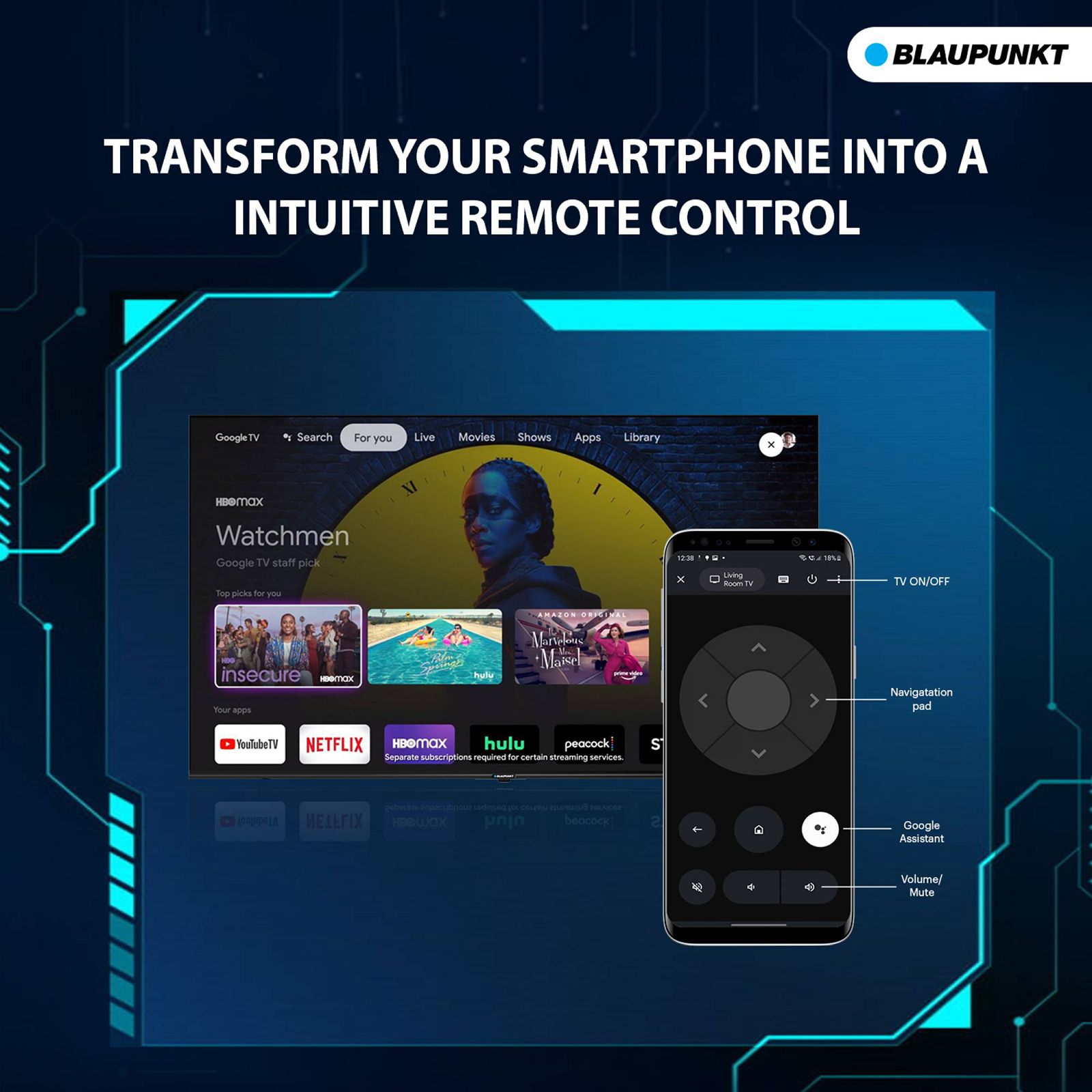 BLAUPUNKT CyberSound G2 127 cm (50 inch) LED 4K Ultra HD Google TV with Dolby Atmos (2023 model)_14