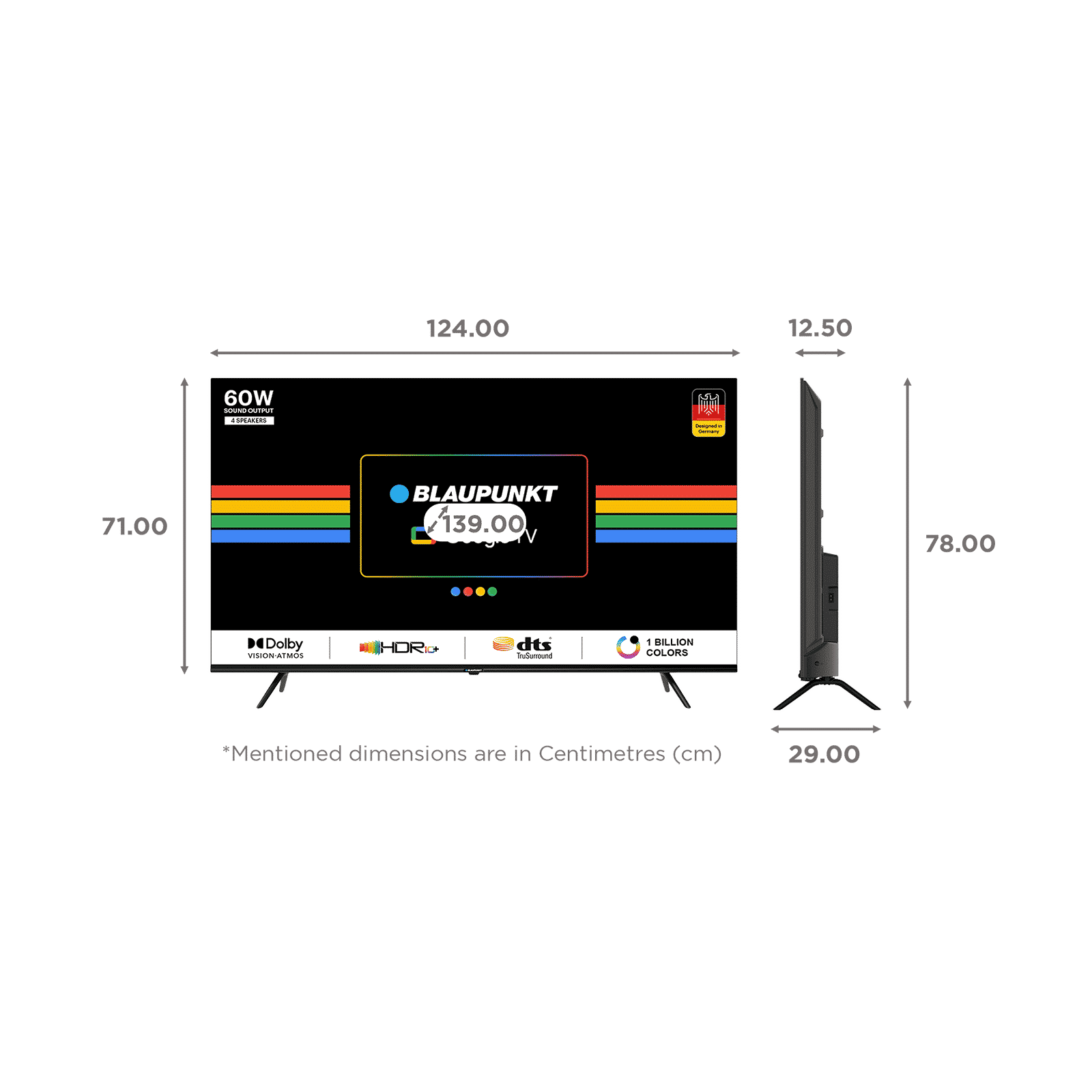 BLAUPUNKT CyberSound G2 140 cm (55 inch) LED 4K Ultra HD Google TV with Dolby Atmos (2023 model) BLAUPUNKT CyberSound G2 140 cm (55 inch) LED 4K Ultra HD Google TV with Dolby Atmos (2023 model)_19