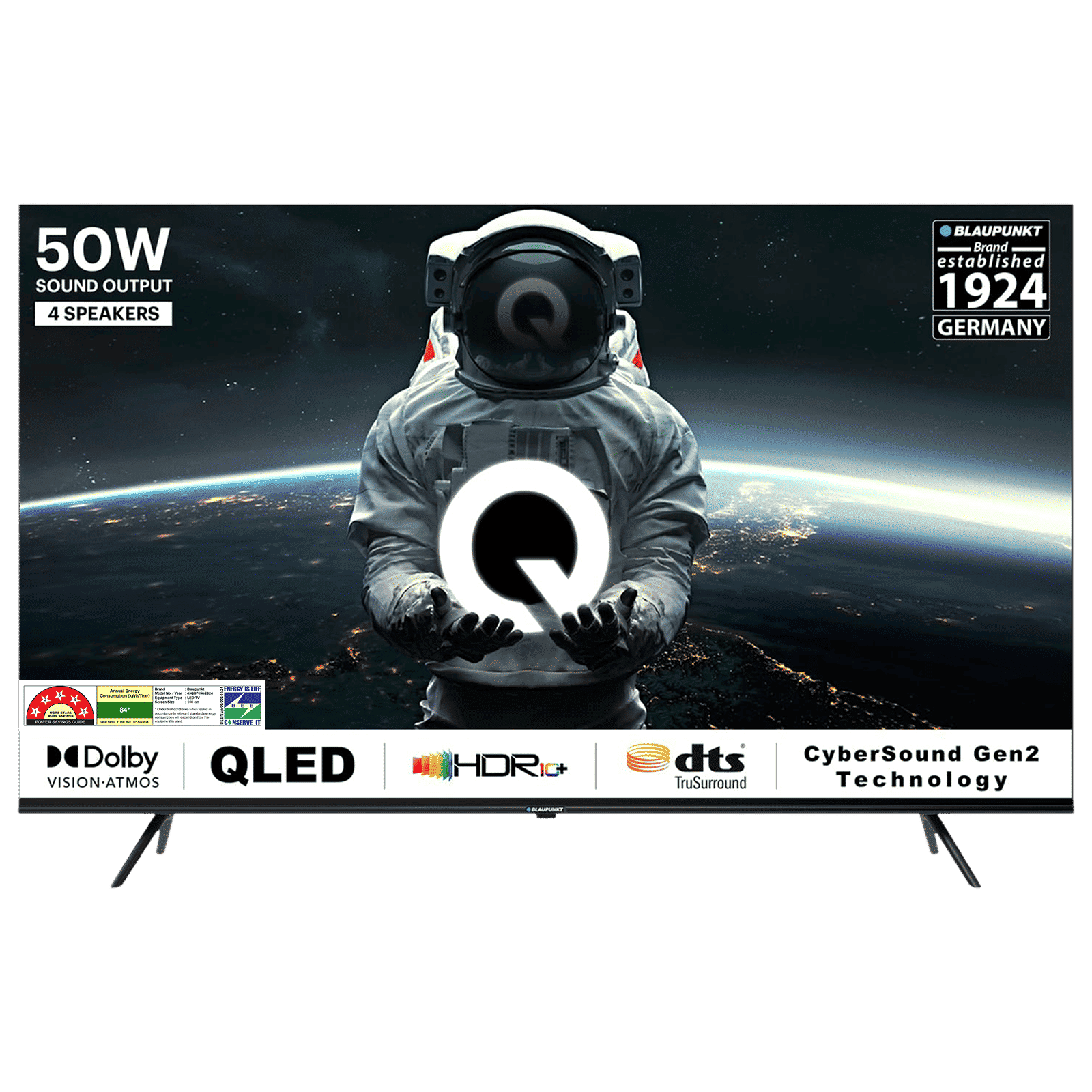 BLAUPUNKT Quantum Dot 109 cm (43 inch) 3 Star QLED 4K Ultra HD Google TV with DTS TruSurround (2023 model)_1
