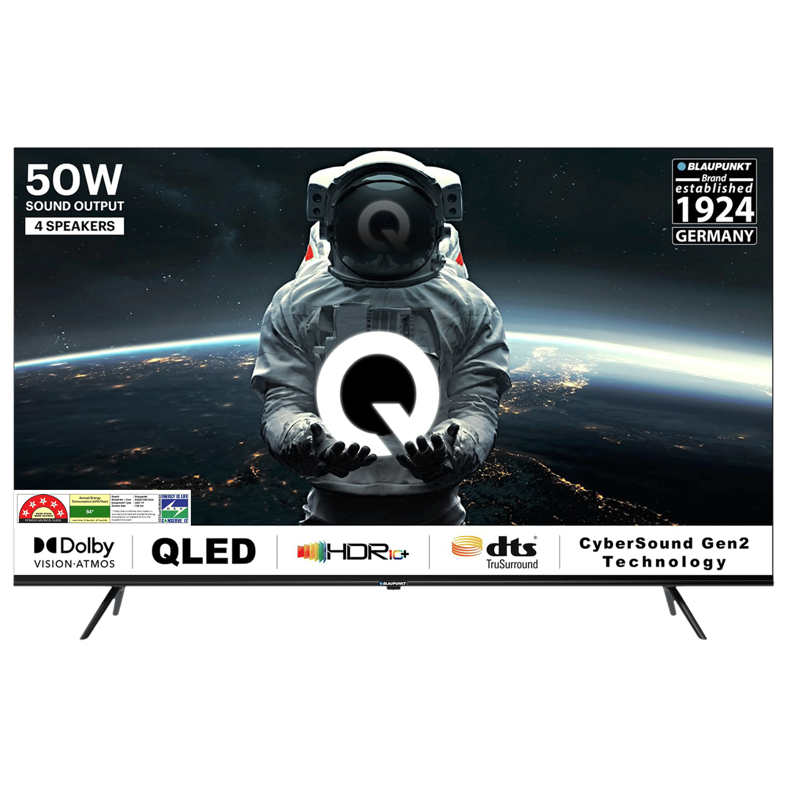 BLAUPUNKT Quantum Dot 109 cm (43 inch) QLED 4K Ultra HD Google TV with DTS TruSurround (2023 model)_1