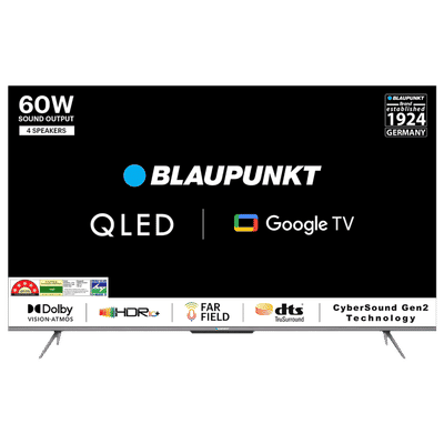 BLAUPUNKT 50QD7010 127 cm (50 inch) 4 Star QLED 4K Ultra HD Google TV with Dolby Vision and Dolby Atmos (2022 model)