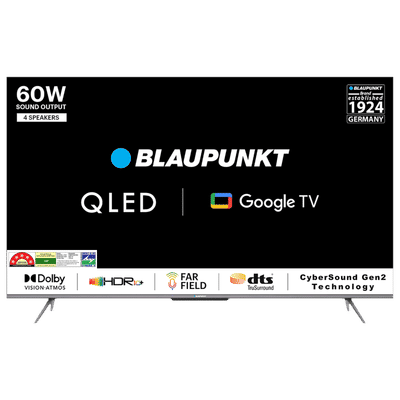 BLAUPUNKT 55QD7020 140 cm (55 inch) 4 Star QLED 4K Ultra HD Google TV with Quantum Dot Technology (2022 model)