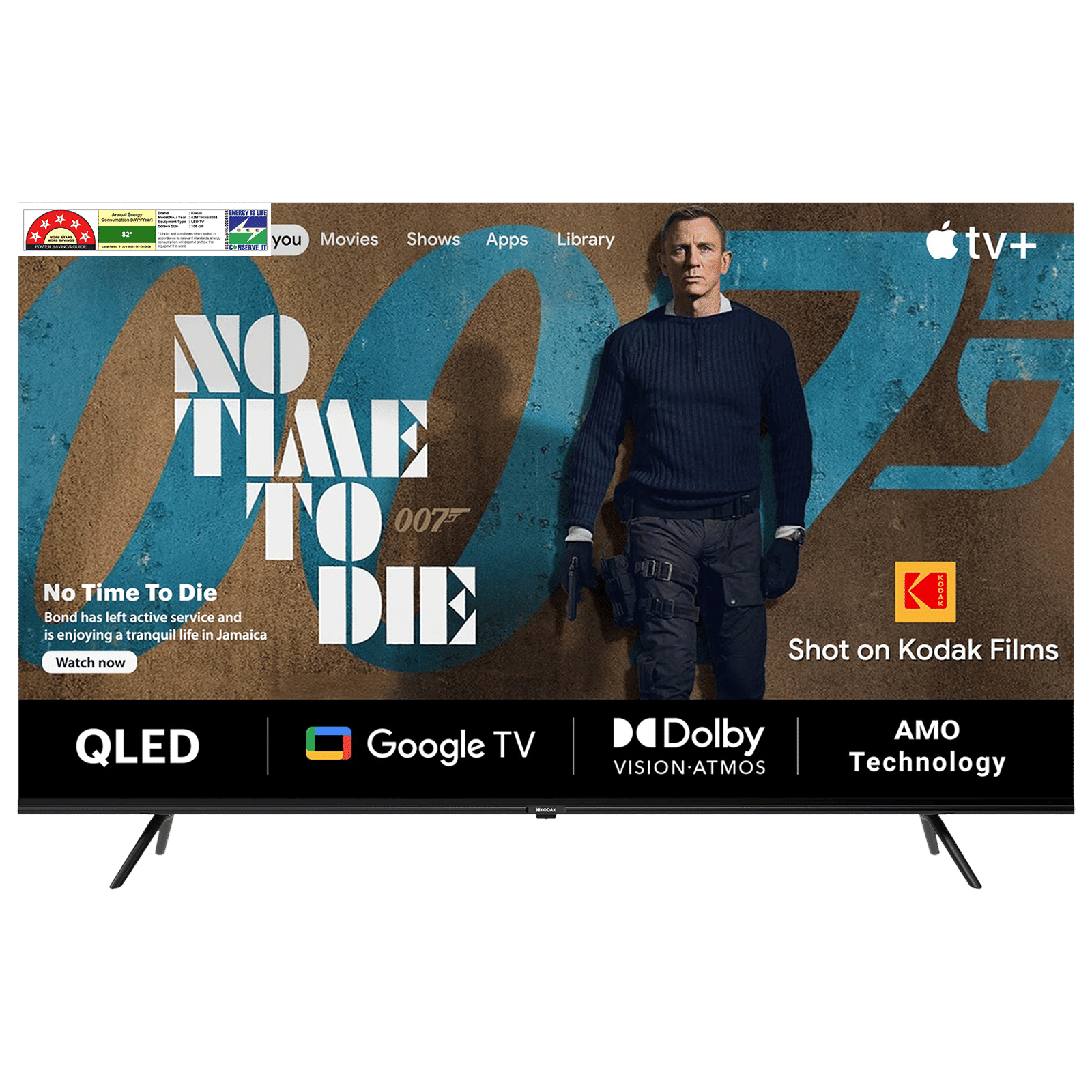 KODAK 43MT5055 109 cm (43 inch) QLED 4K Ultra HD Google TV with Dolby Vision and Dolby Atmos (2023 model) KODAK 43MT5055 109 cm (43 inch) QLED 4K Ultra HD Google TV with Dolby Vision and Dolby Atmos (2023 model)_1