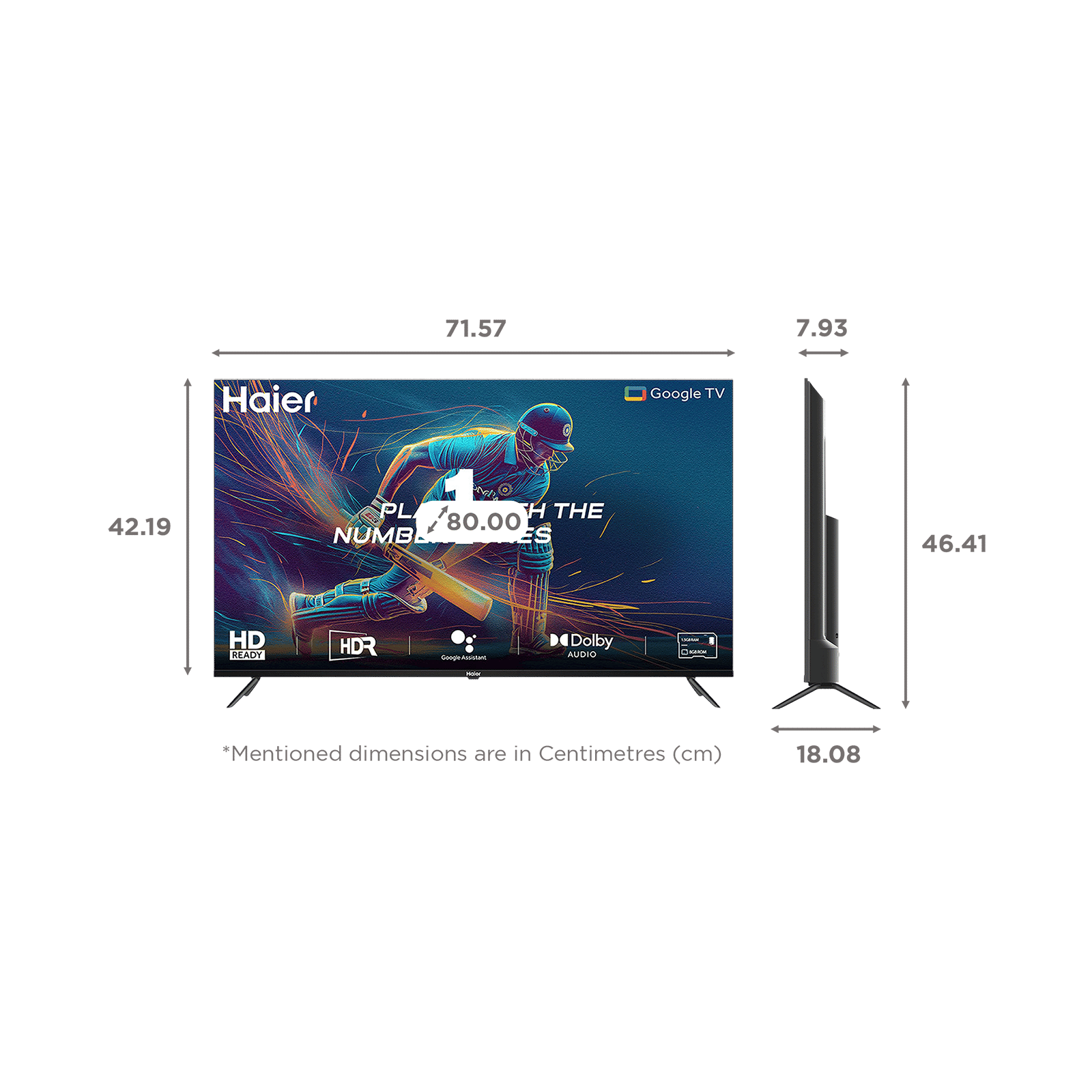 Haier K82 80 cm (32 inch) HD Ready LED Smart Smart Google TV with Dolby Audio (2024 model)_2