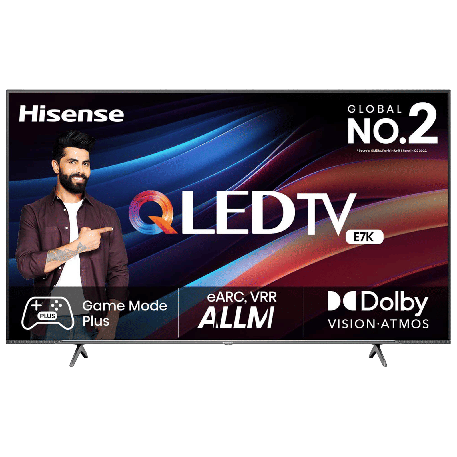 Hisense E7K 140 cm (55 inch) QLED 4K Ultra HD VIDAA TV with Dolby Vision and Dolby Atmos (2023 model)_1