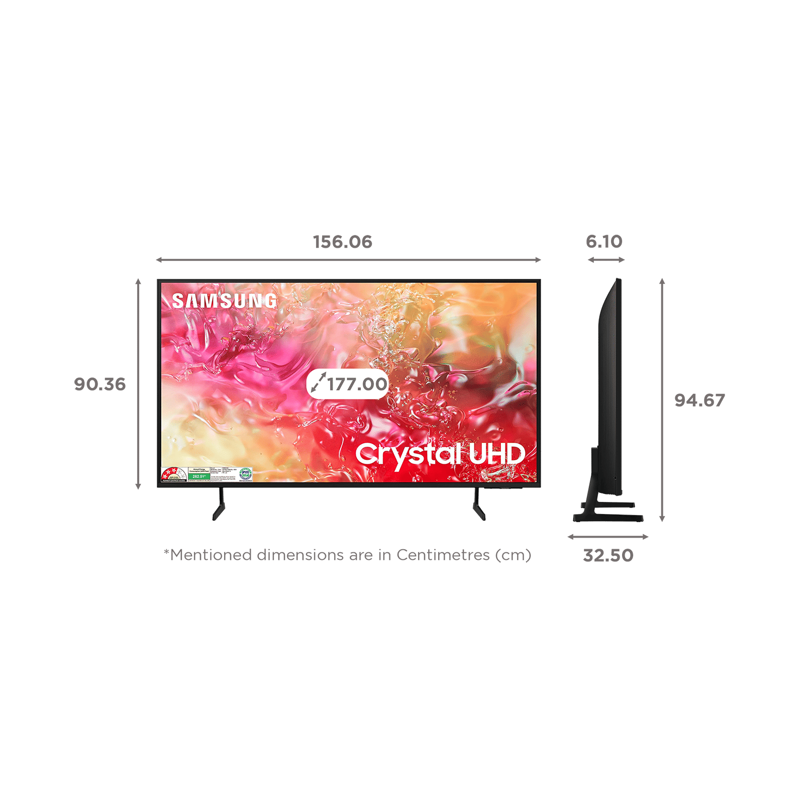 SAMSUNG DU7700 1778 cm (70 inch) 4K Ultra HD LED Smart Tizen TV with Motion Xcelerator (2024 model) SAMSUNG DU7700 1778 cm (70 inch) 4K Ultra HD LED Smart Tizen TV with Motion Xcelerator (2024 model)_2