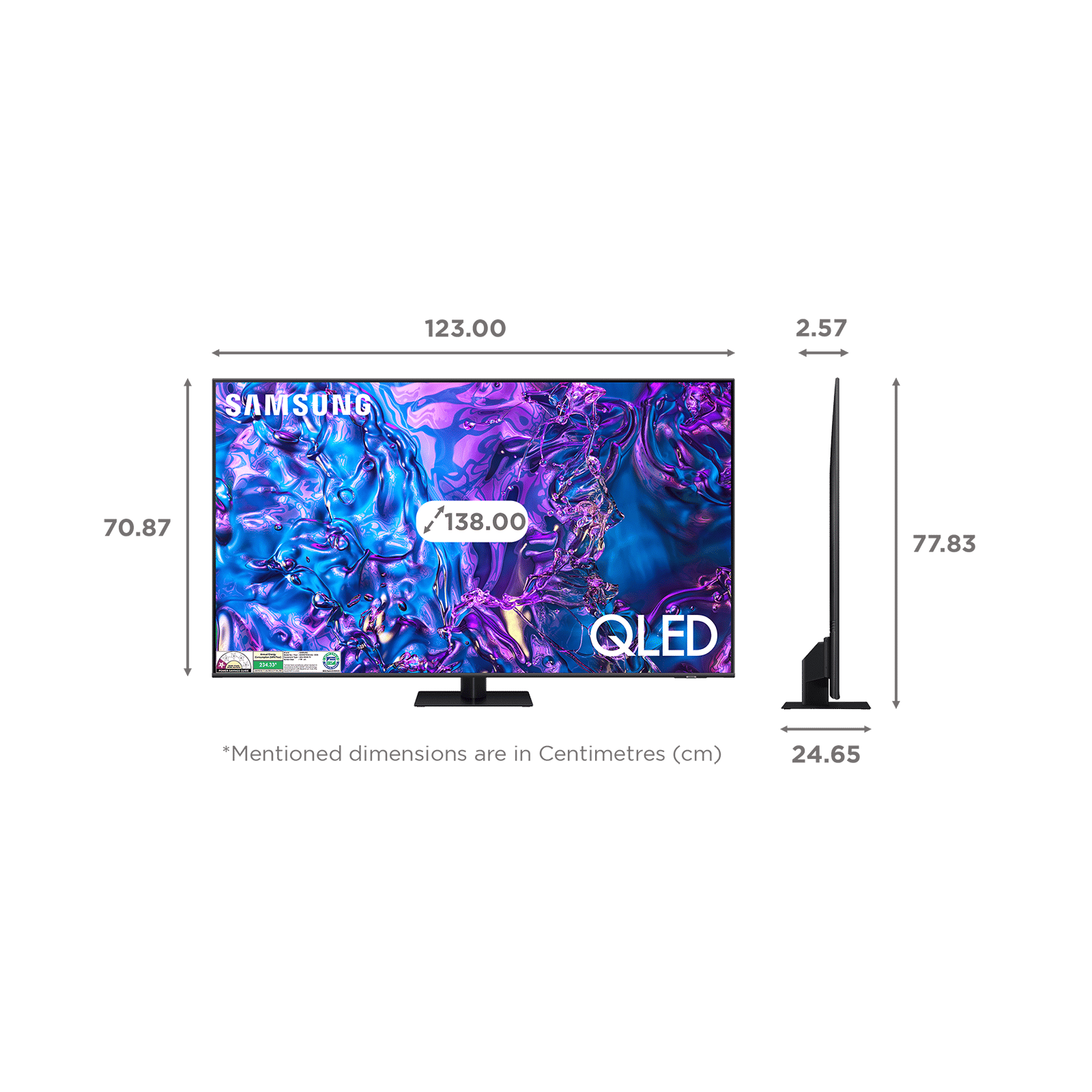 SAMSUNG Q70D 140 cm (55 inch) QLED 4K Ultra HD Smart Tizen TV with Supreme UHD Dimming (2024 model)_2