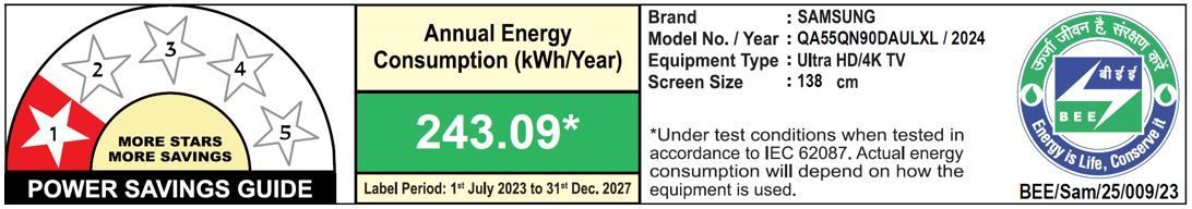 SAMSUNG QN90D 140 cm (55 inch) Neo QLED 4K Ultra HD Smart Tizen TV with Quantum Matrix Technology (2024 model) SAMSUNG QN90D 140 cm (55 inch) Neo QLED 4K Ultra HD Smart Tizen TV with Quantum Matrix Technology (2024 model)_4