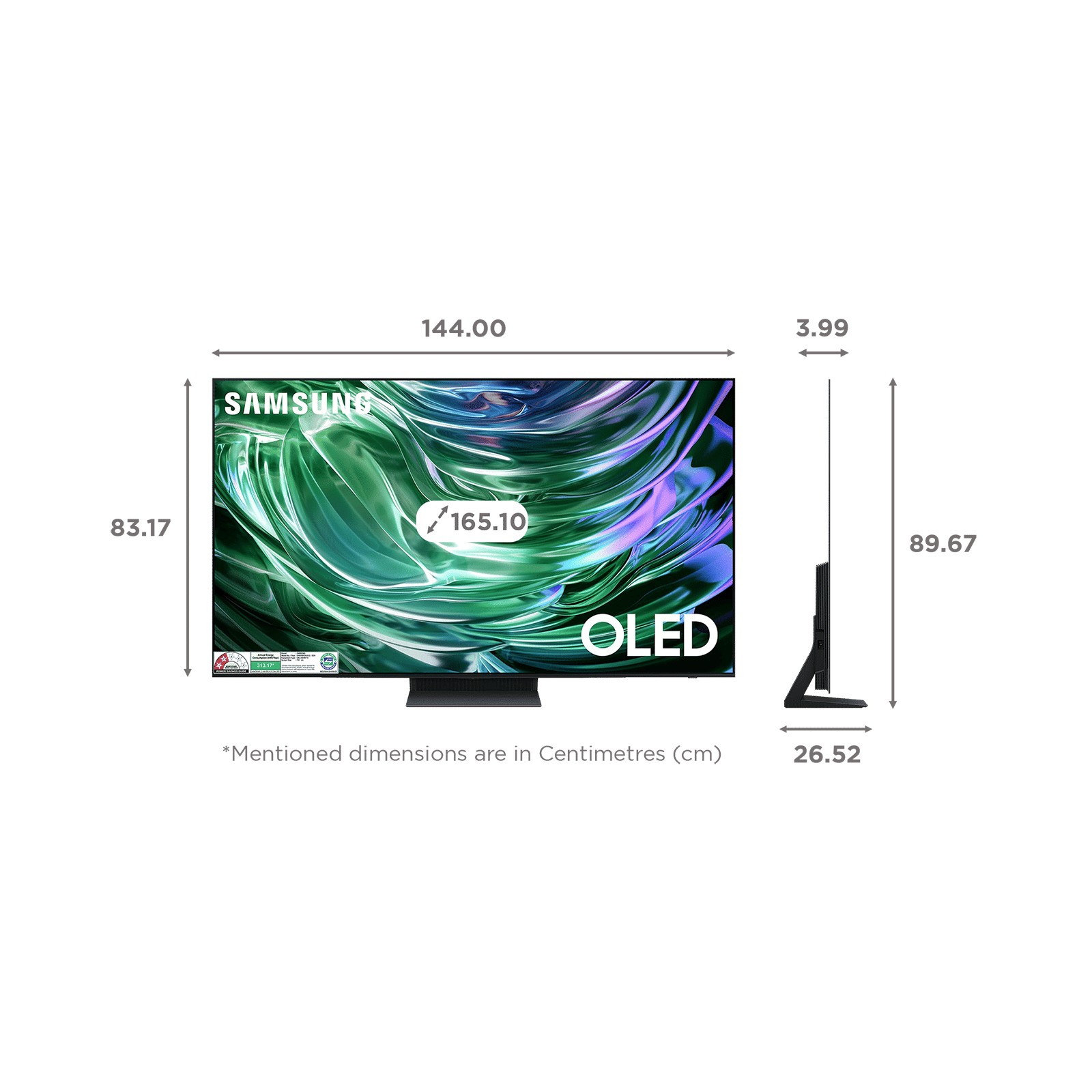 SAMSUNG S90D 165 cm (65 inch) OLED 4K Ultra HD Smart Tizen TV with NQ4 AI Gen2 Processor (2024 model) SAMSUNG S90D 165 cm (65 inch) OLED 4K Ultra HD Smart Tizen TV with NQ4 AI Gen2 Processor (2024 model)_2