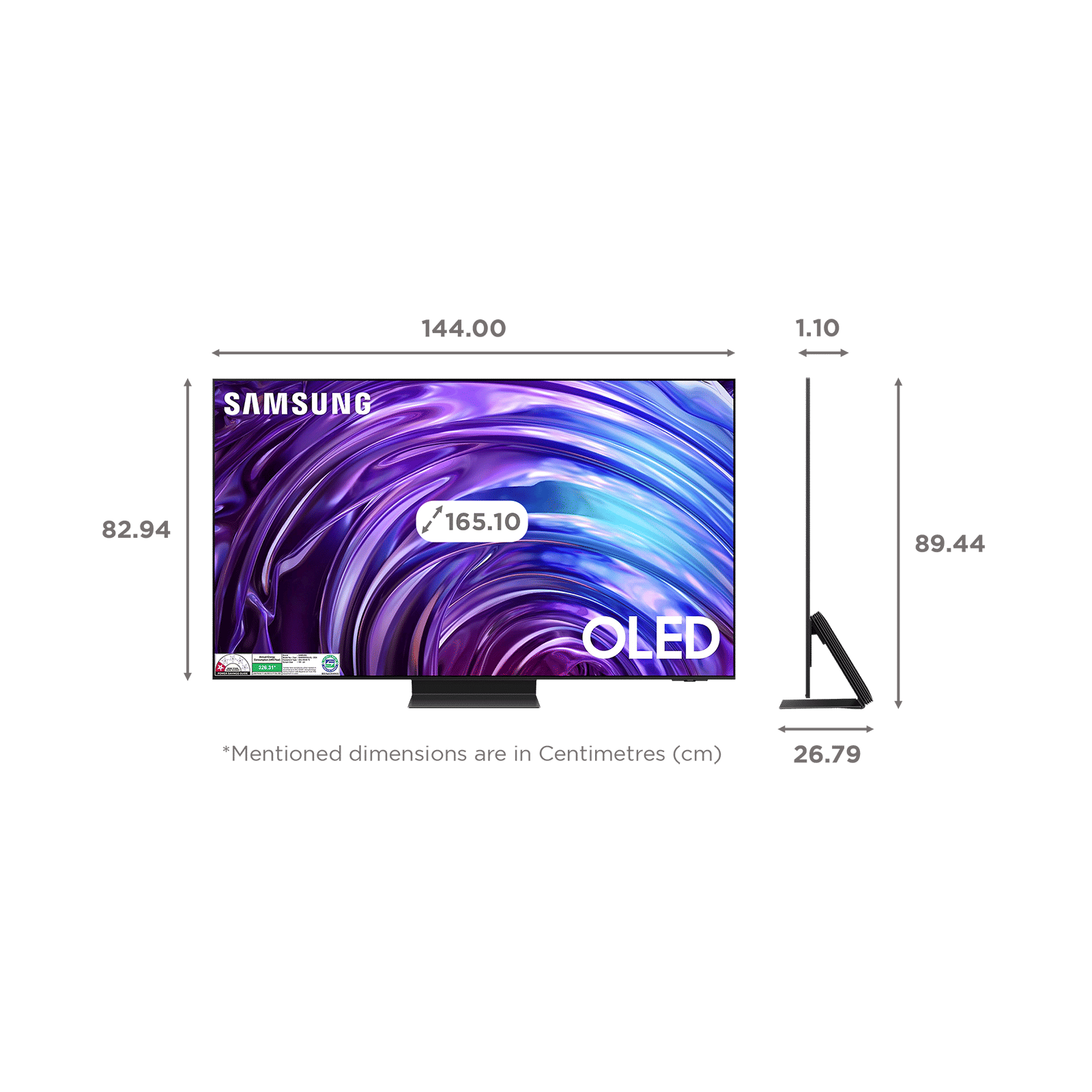 SAMSUNG S95D 165 cm (65 inch) OLED 4K Ultra HD Smart Tizen TV with Perception Color Mapping (2024 model)_2