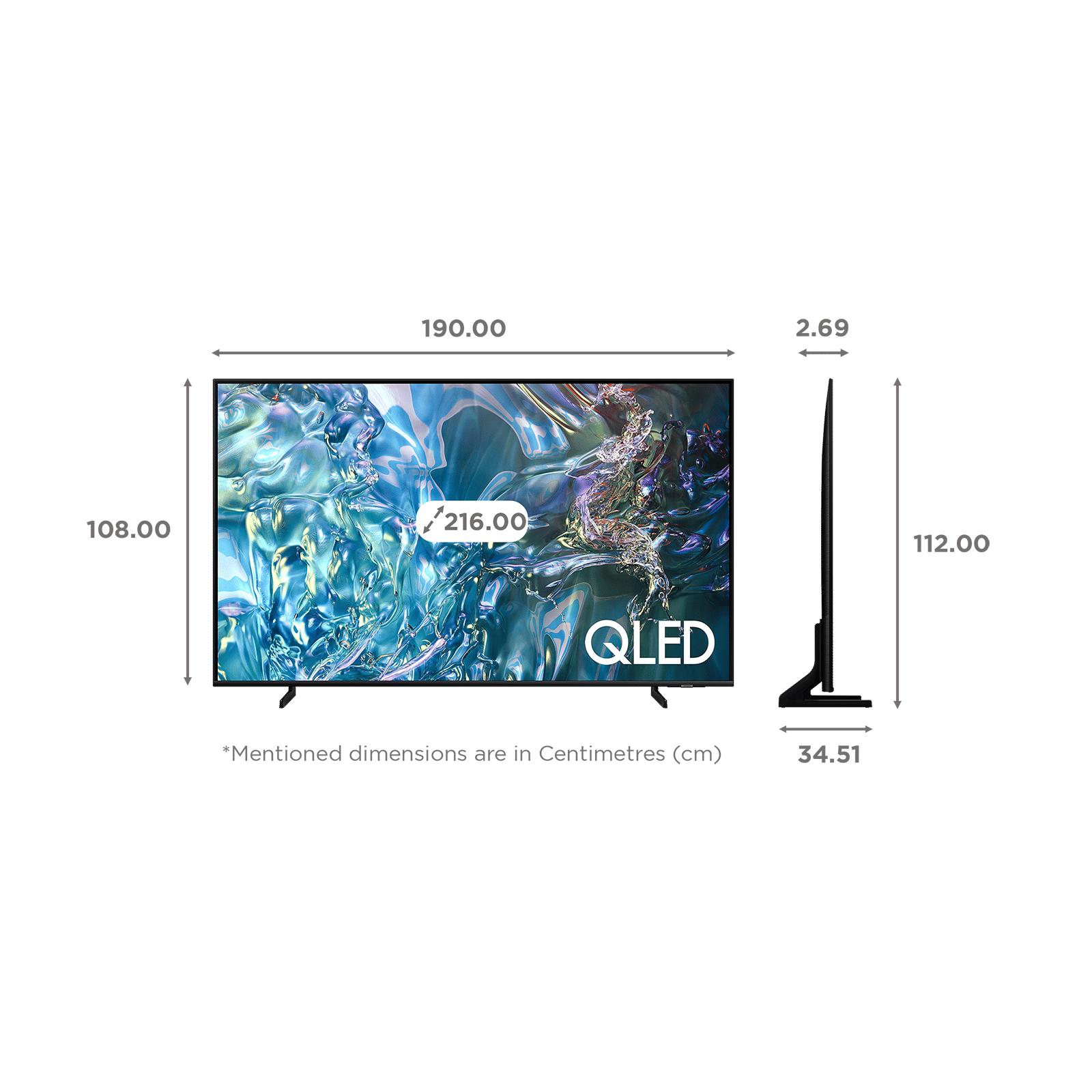 SAMSUNG Q60D 215 cm (85 inch) QLED 4K Ultra HD Smart Tizen TV with 4K Upscaling (2024 model)_2