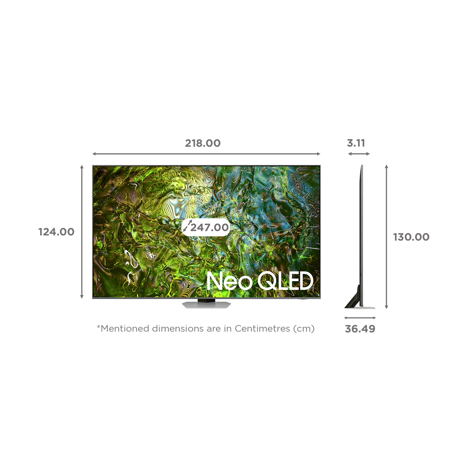 SAMSUNG QN90D 247 cm (98 inch) Neo QLED 4K Ultra HD Smart Tizen TV with Quantum Matrix Technology (2024 model) SAMSUNG QN90D 247 cm (98 inch) Neo QLED 4K Ultra HD Smart Tizen TV with Quantum Matrix Technology (2024 model)_2