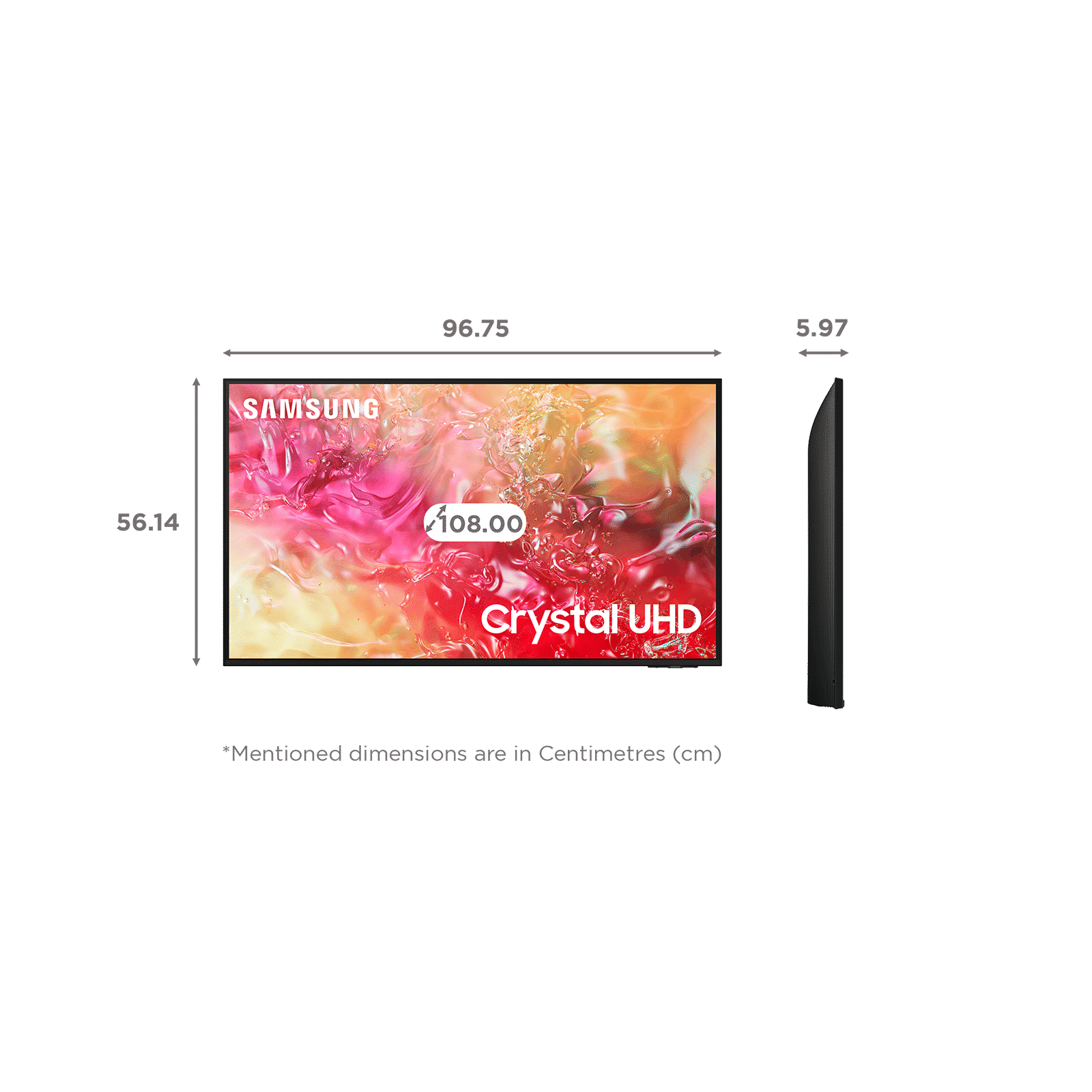 SAMSUNG DU7000 109 cm (43 inch) 4K Ultra HD LED Smart Tizen TV with Q-Symphony Technology (2024 model)_2