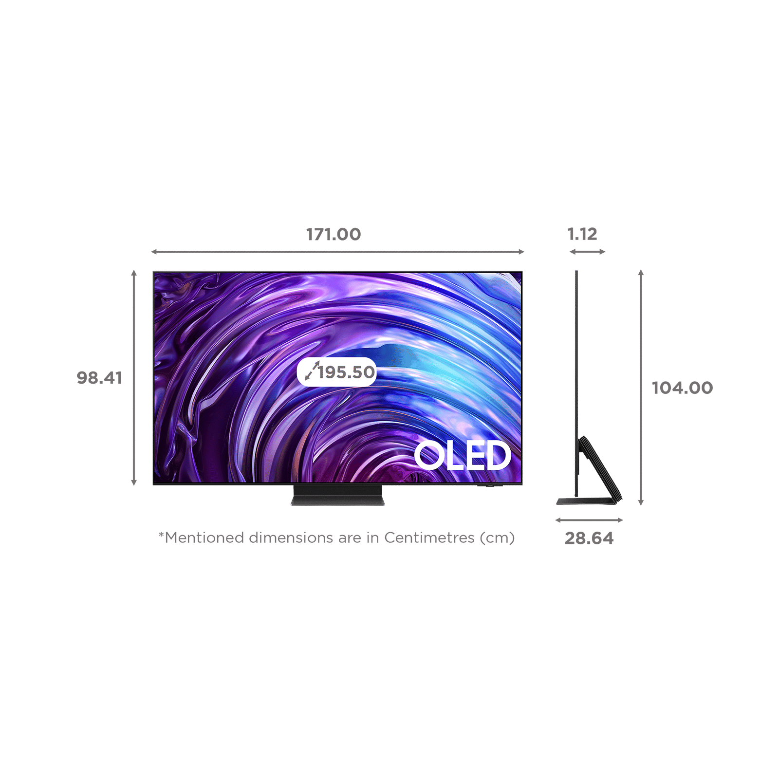 SAMSUNG S95D 195 cm (77 inch) 4K Ultra HD LED Smart Tizen TV with Voice Assistant (2024 model)_2