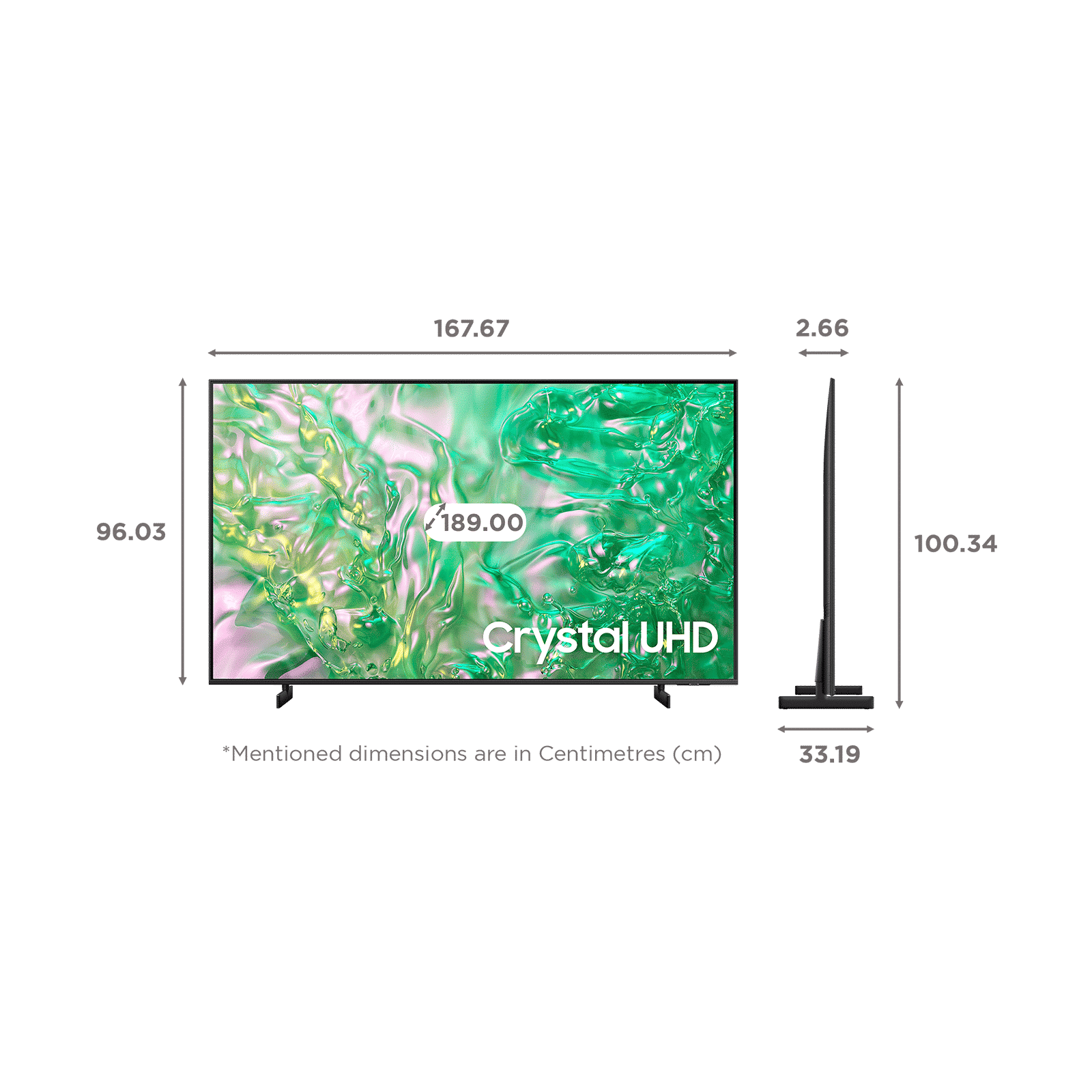 SAMSUNG DU8300 190 cm (75 inch) 4K Ultra HD LED Smart Tizen TV with Dynamic Crystal Color(2024 model) SAMSUNG DU8300 190 cm (75 inch) 4K Ultra HD LED Smart Tizen TV with Dynamic Crystal Color(2024 model)_2