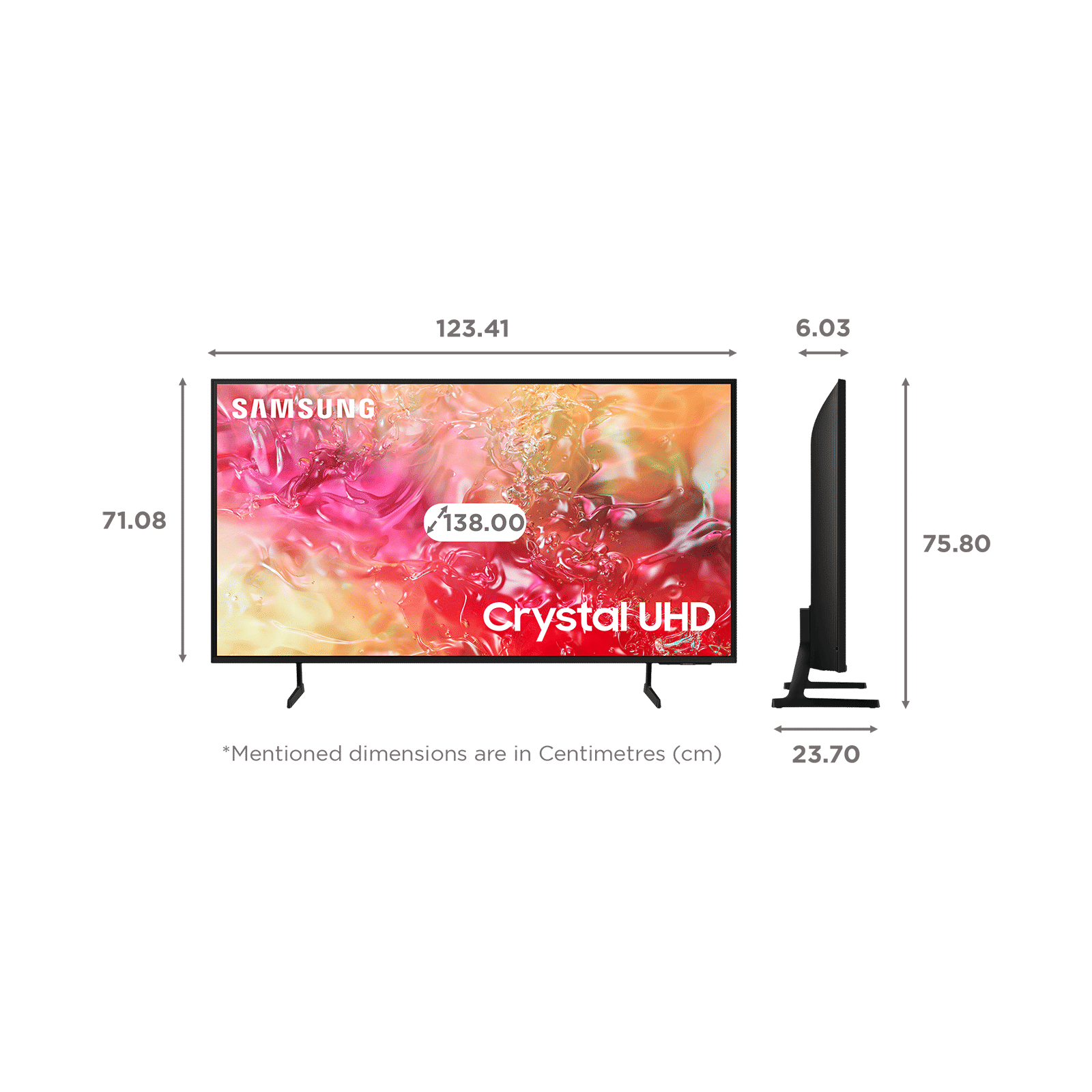 SAMSUNG DU7700 140 cm (55 inch) 4K Ultra HD LED Smart Tizen TV with Motion Xcelerator (2024 model)_2