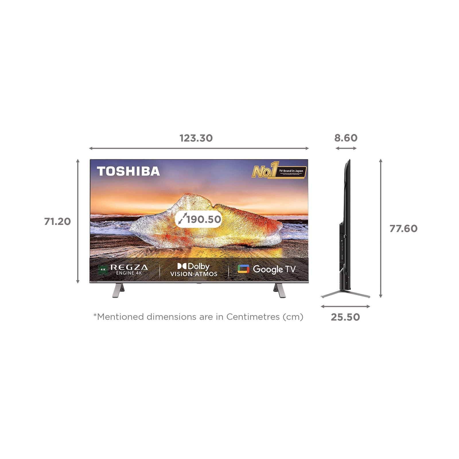 TOSHIBA C350MP 190 cm (75 inch) 4K Ultra HD LED Smart Google TV with Built-in Google Assistant (2023 model) TOSHIBA C350MP 190 cm (75 inch) 4K Ultra HD LED Smart Google TV with Built-in Google Assistant (2023 model)_2